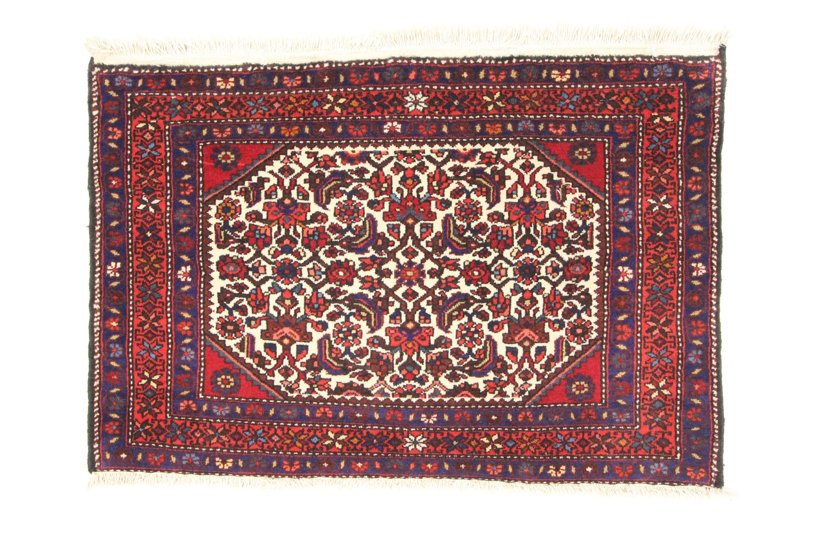 Handgeknüpfter Perserteppich, 107 × 70 cm, Wolle