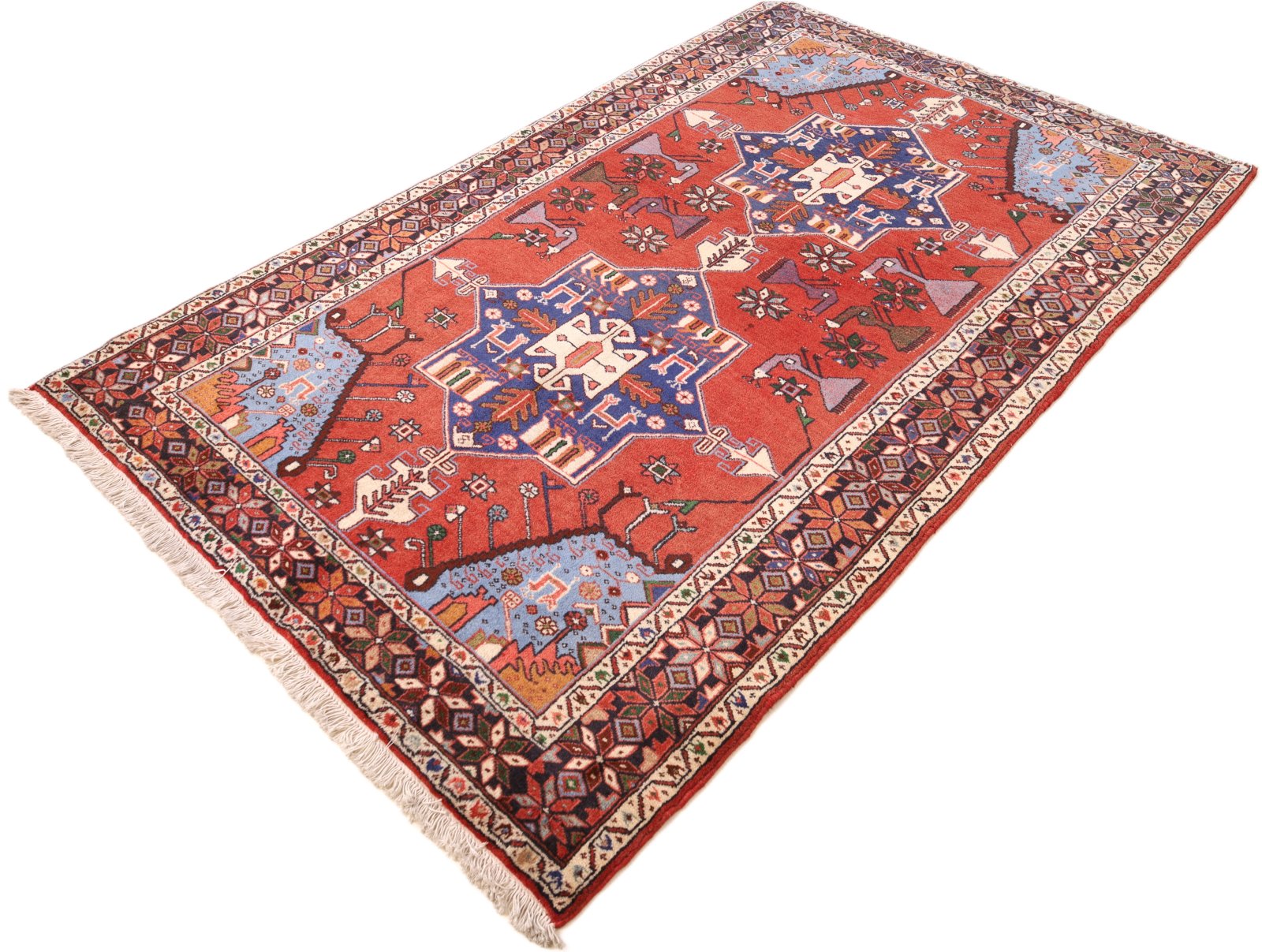 Handgeknüpfter Perserteppich 201 × 126 cm