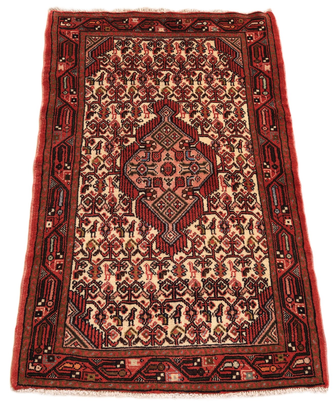 Handgeknüpfter Perserteppich, 145 × 88 cm, Wolle