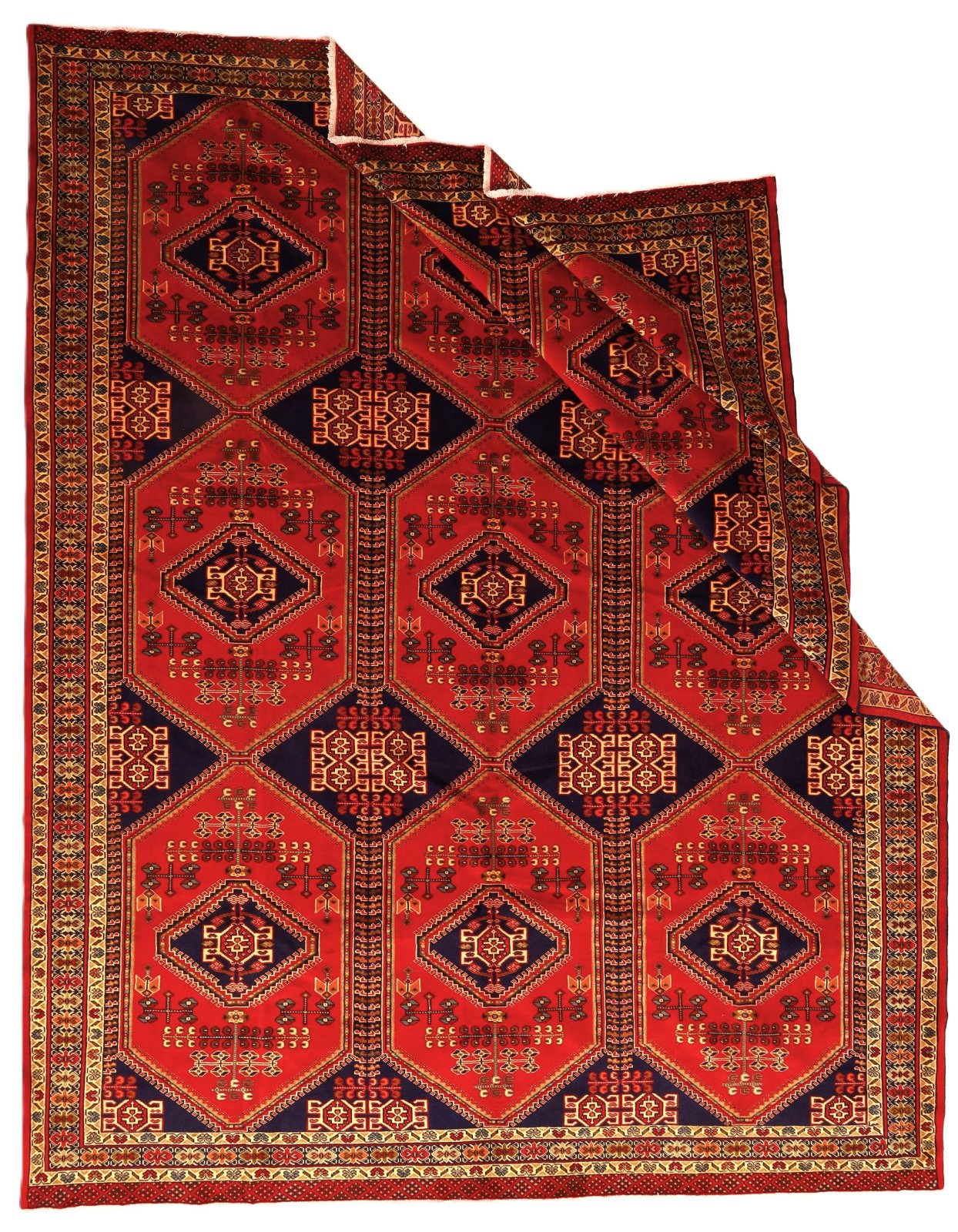 Turkmen Perserteppich aus Iran, 385 × 300 cm