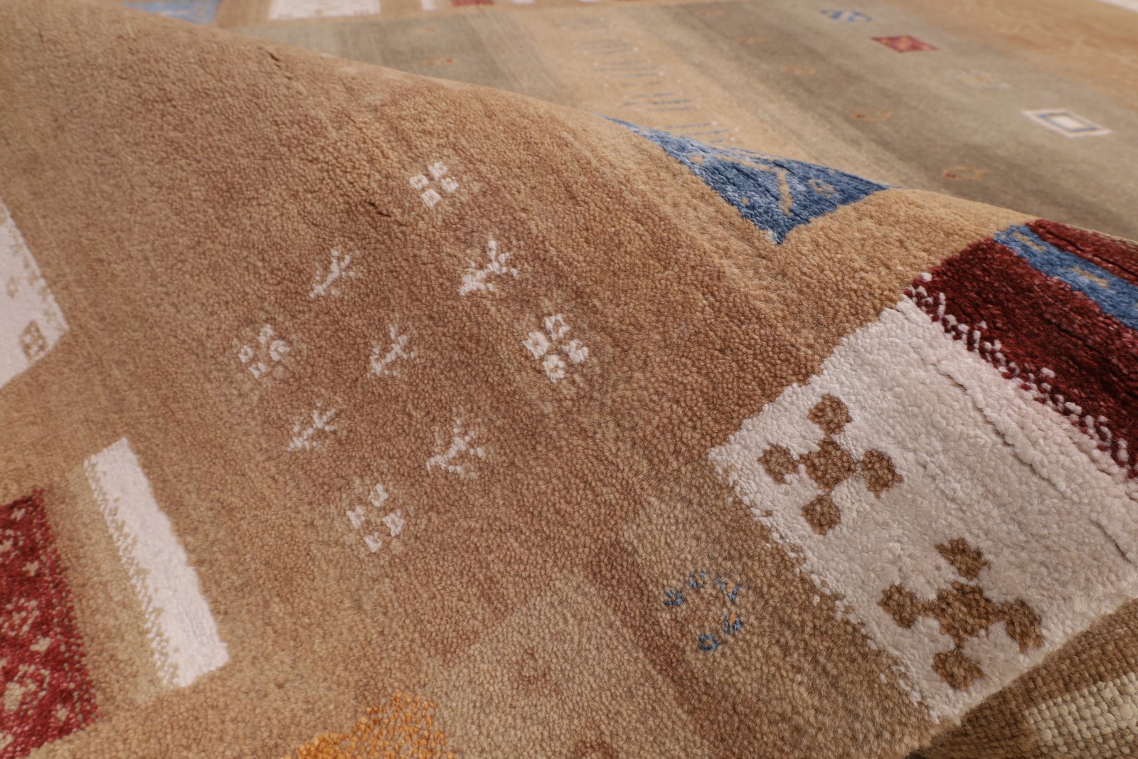 orientteppich-indien-238-x-175-cm-wolle-handgeknuepft-6 Handgeknüpfter Loribaft Orientteppich, 238 × 175 cm, Wolle