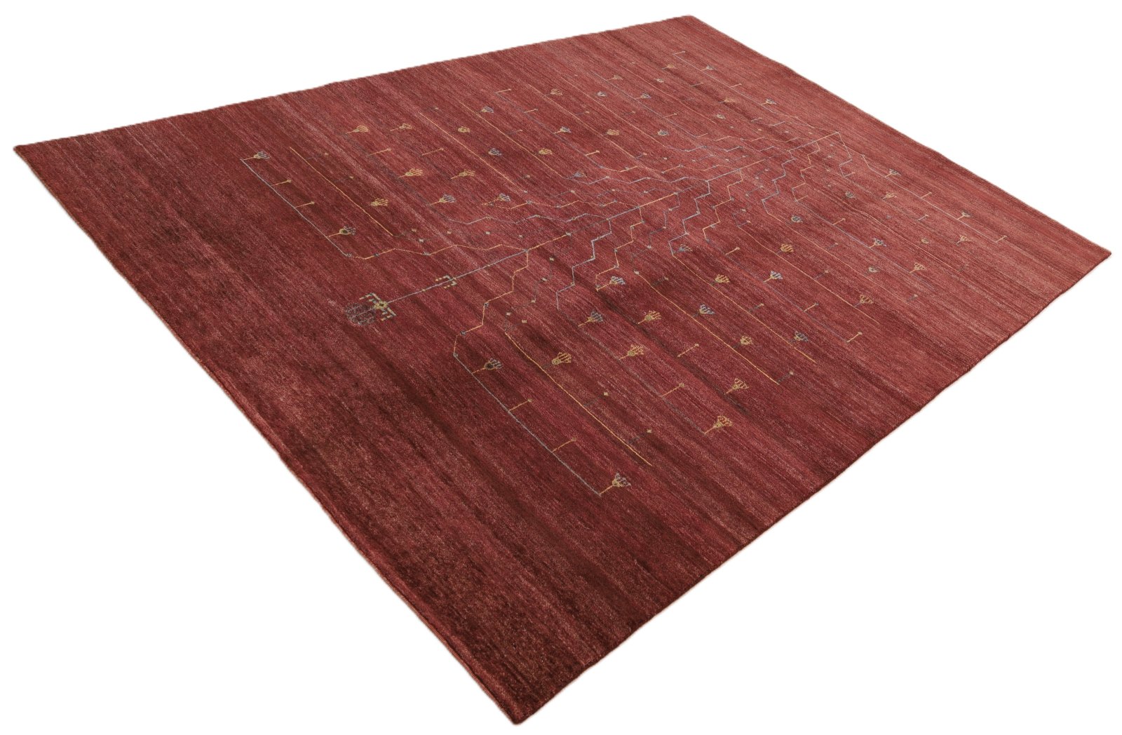 orientteppich-234-x-173-cm-wolle-bambusseide-handgeknuepft-8 Handgeknüpfter Orientteppich, 234 × 173 cm, Wolle