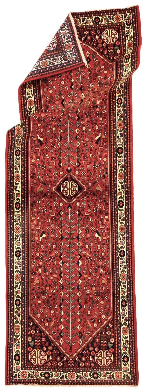 Perserteppich aus Iran, 296 × 97 cm