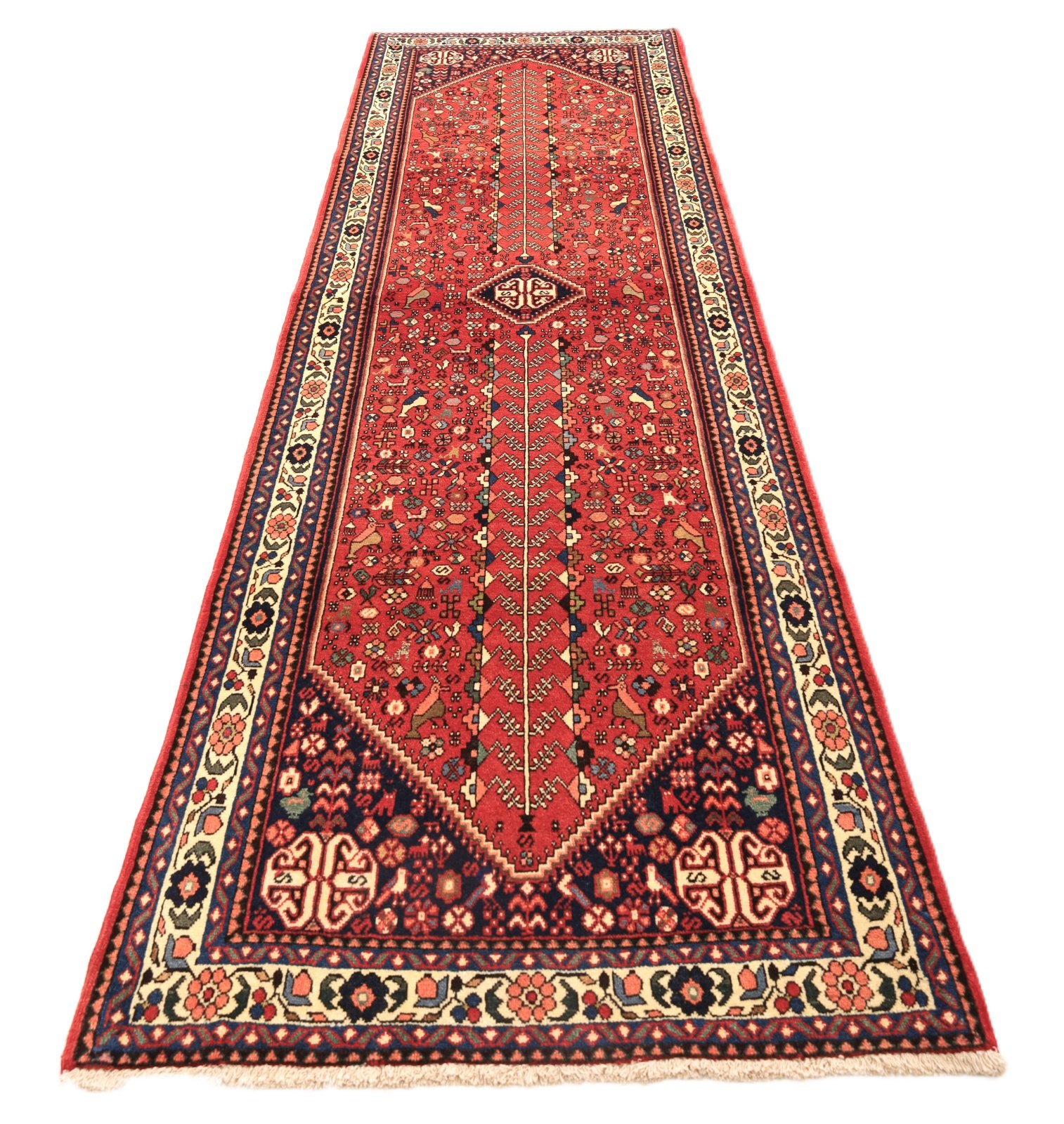 Perserteppich aus Iran, 296 × 97 cm