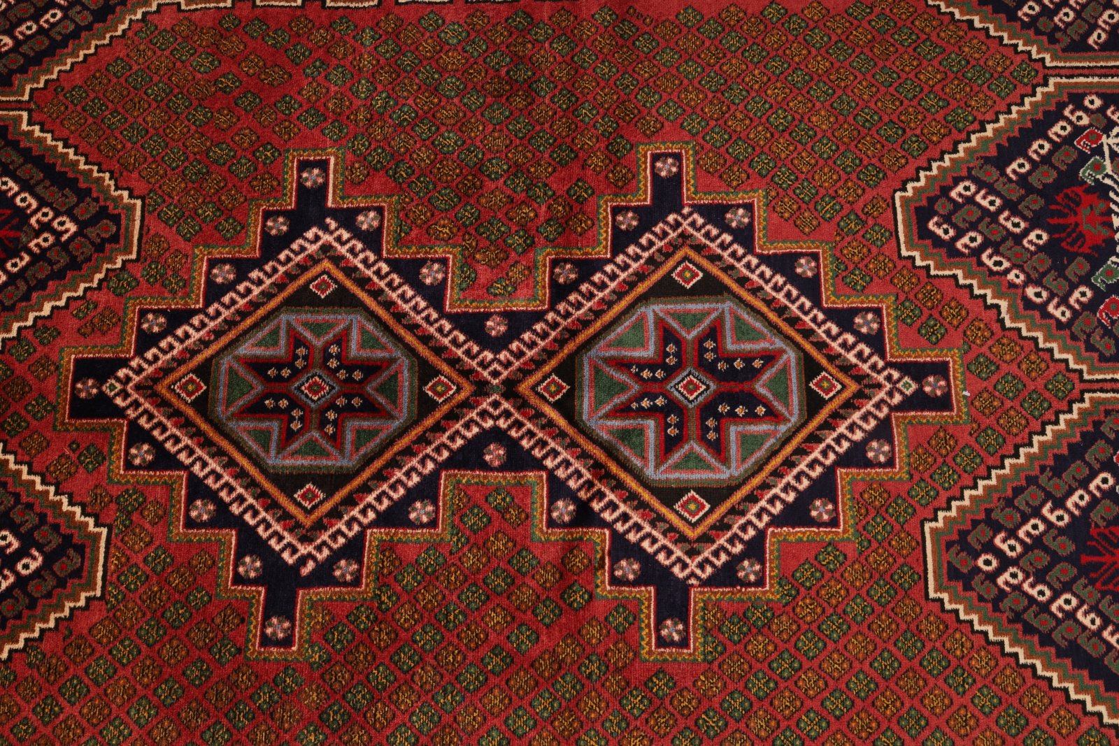 Handgeknüpfter Afshar Perserteppich, 202 × 147 cm, Wolle