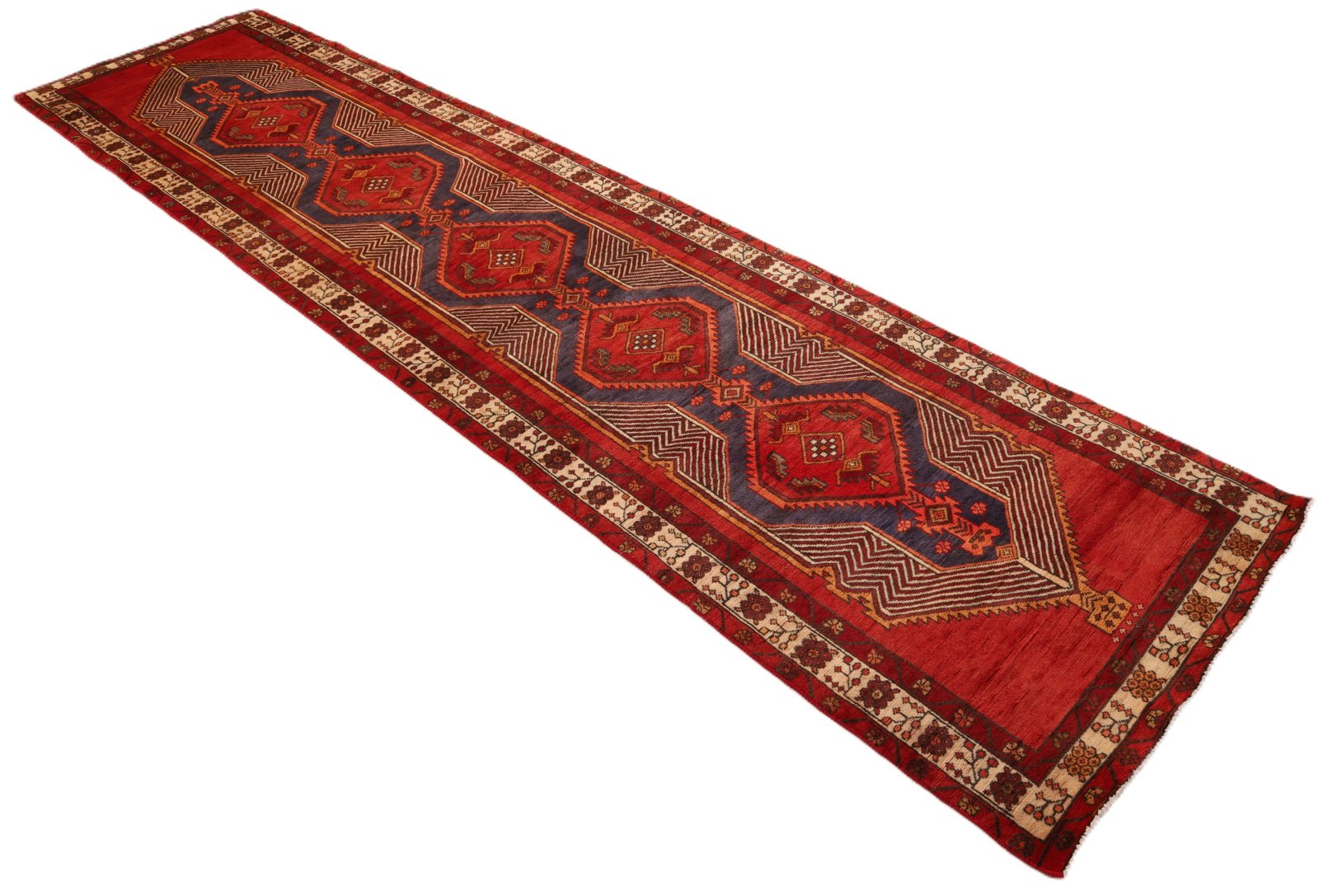 Ardebil Perserteppich aus Iran, 406 × 101 cm