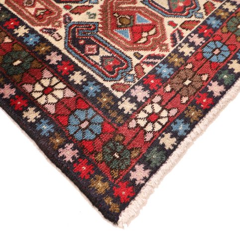 perserteppich-339-x-90-cm-wolle-handgeknuepft-laeufer-9 Handgeknüpfter Afshar Perserteppich 339 × 90 cm