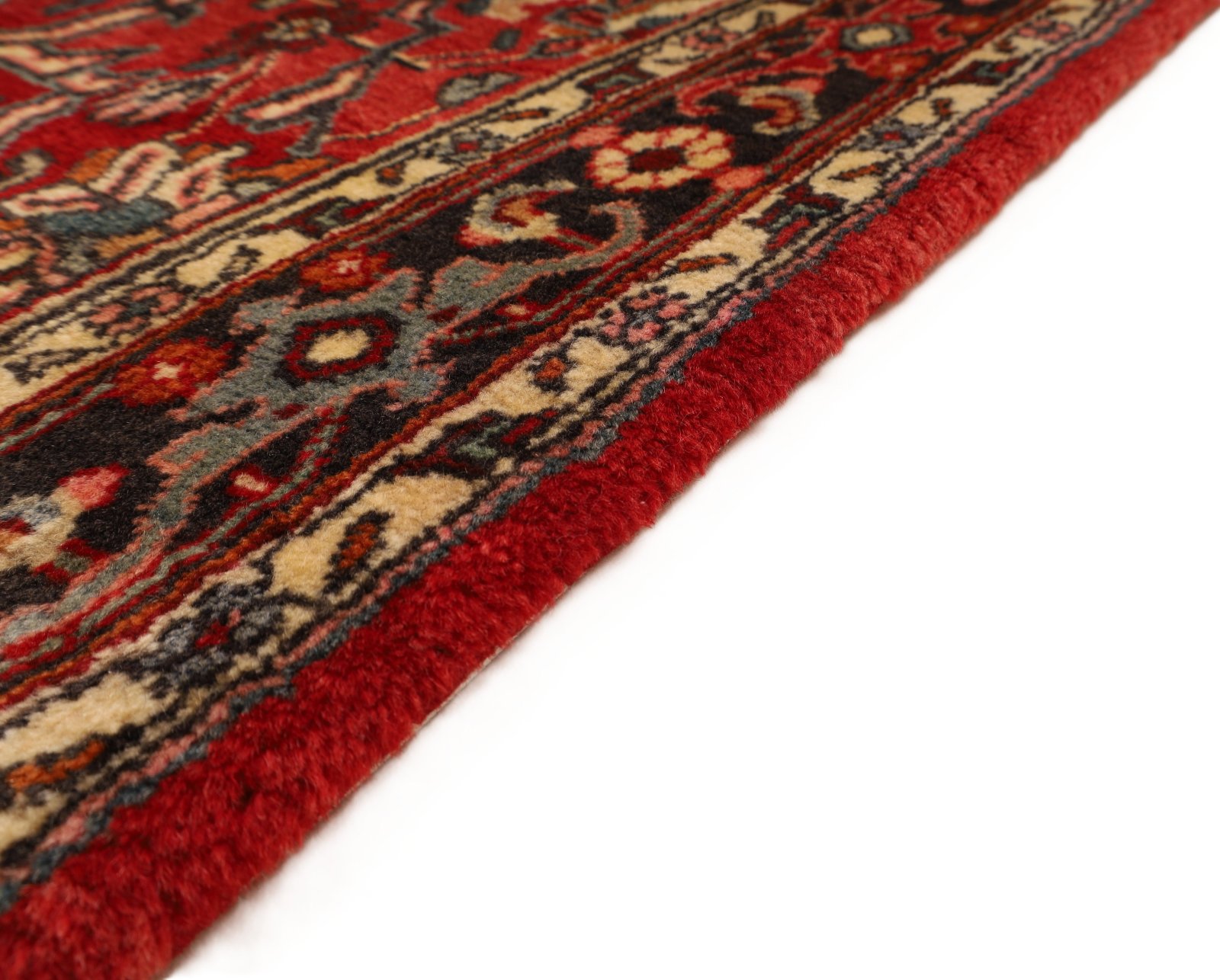 perserteppich-210-x-111-cm-wolle-handgeknuepft-rot-orange-6 Handgeknüpfter Bijar Perserteppich 210 × 111 cm