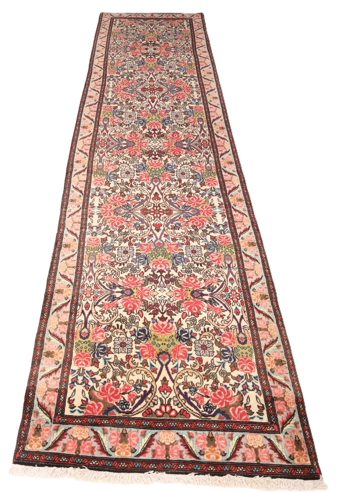Bijar Perserteppich aus Iran, 380 × 90 cm