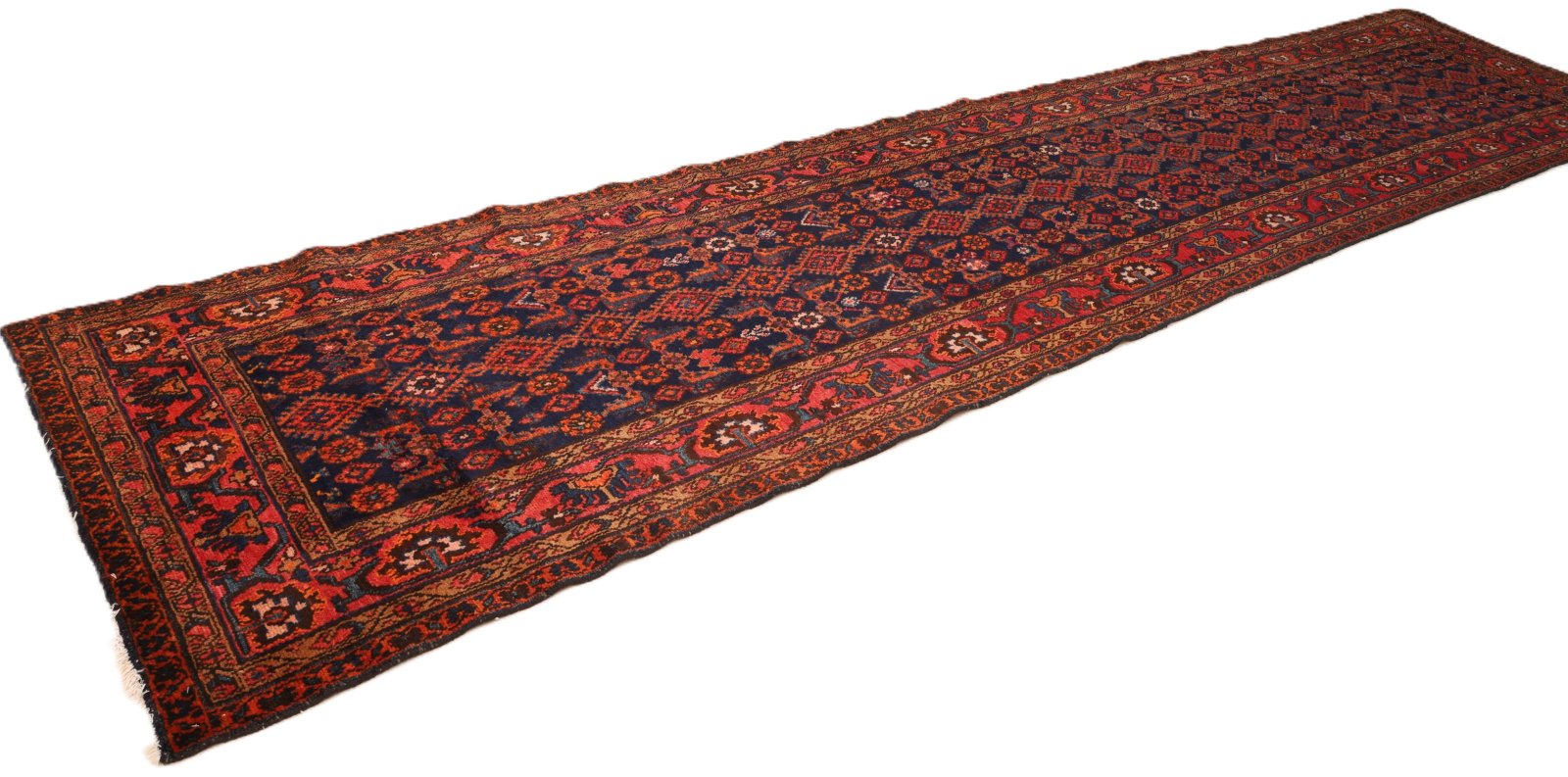 Handgeknüpfter Perserteppich, 520 × 108 cm, Wolle