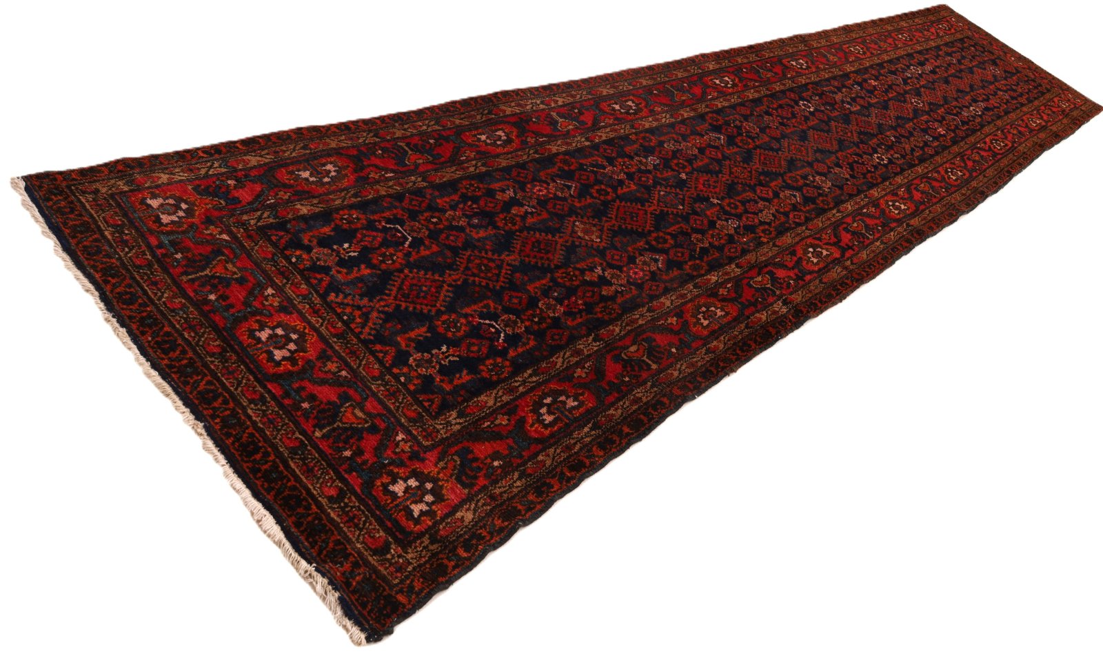 Handgeknüpfter Perserteppich, 520 × 108 cm, Wolle