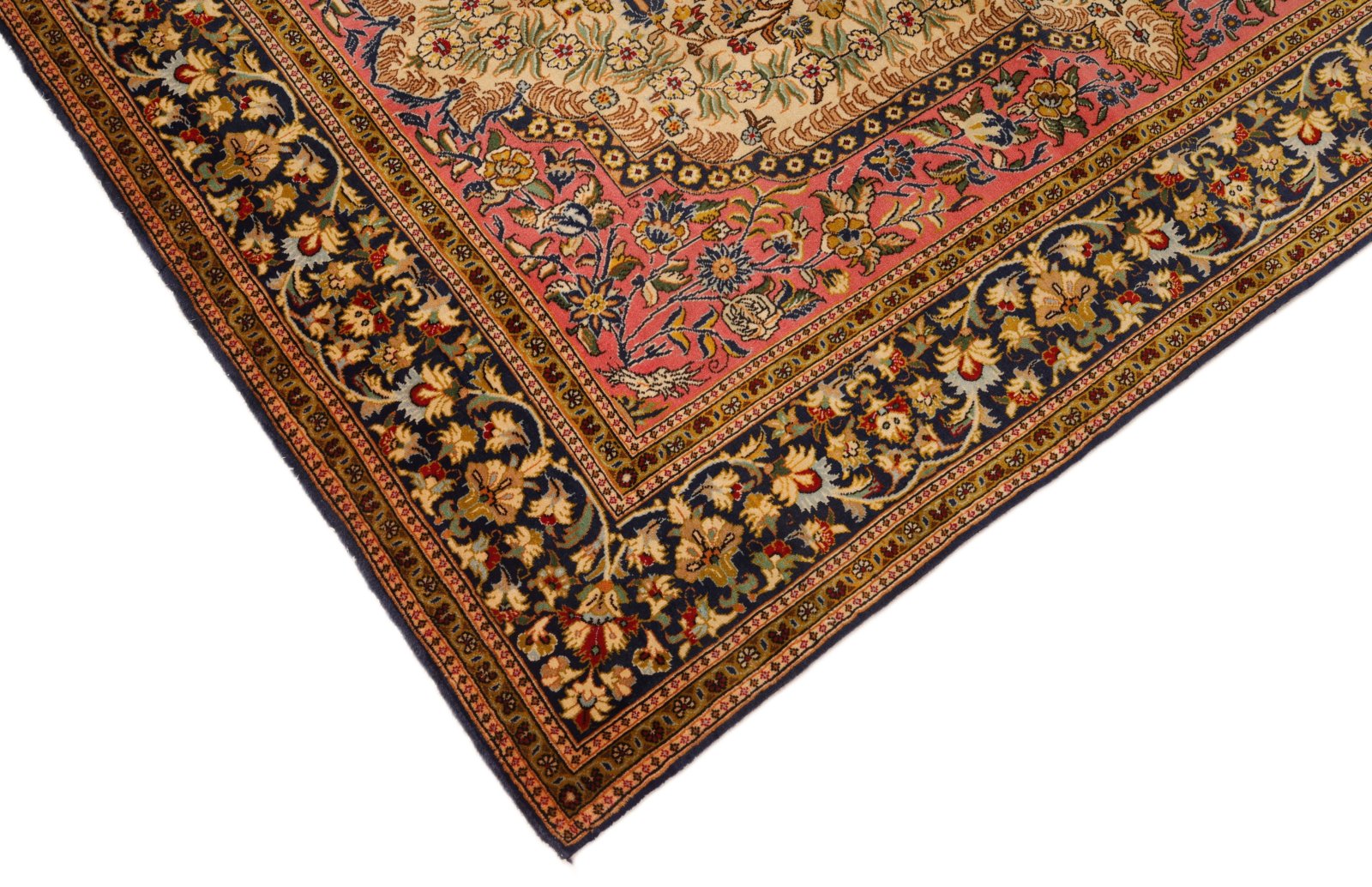 Ghom Perserteppich aus Iran, 200 × 140 cm