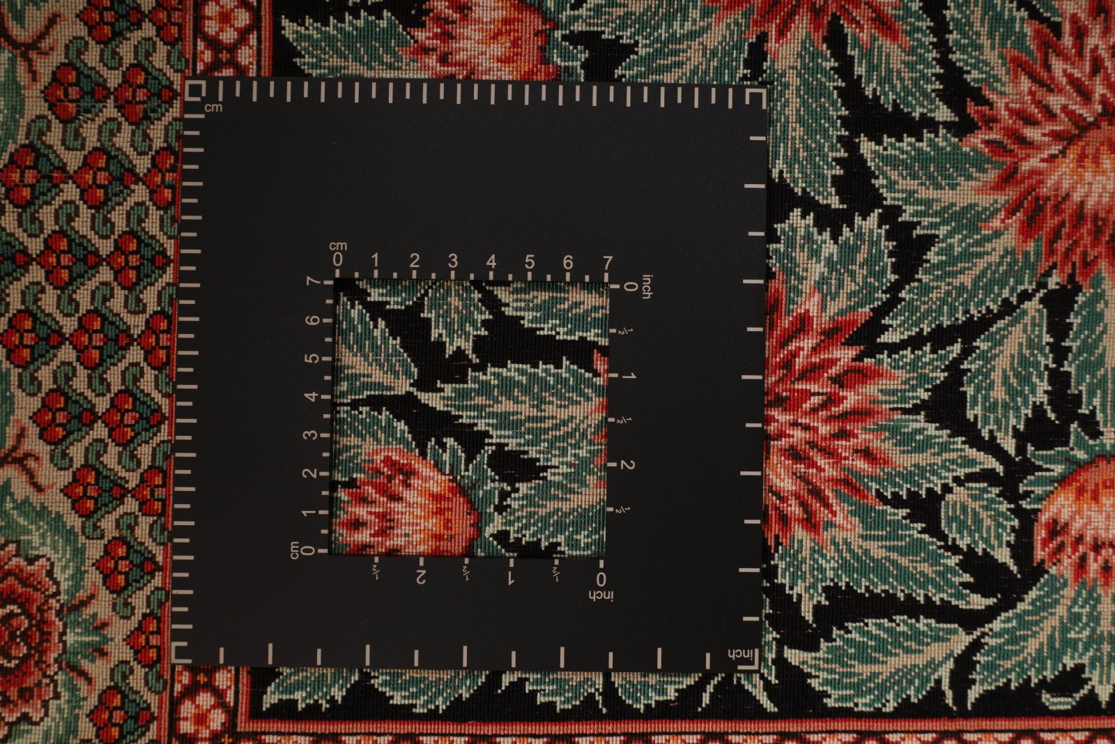 Handgeknüpfter Ghom Perserteppich, 125 × 78 cm, Seide