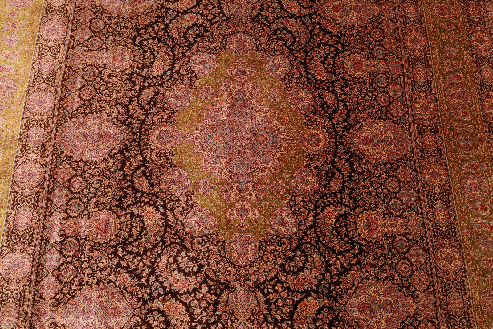 Handgeknüpfter Ghom Perserteppich 300 × 207 cm