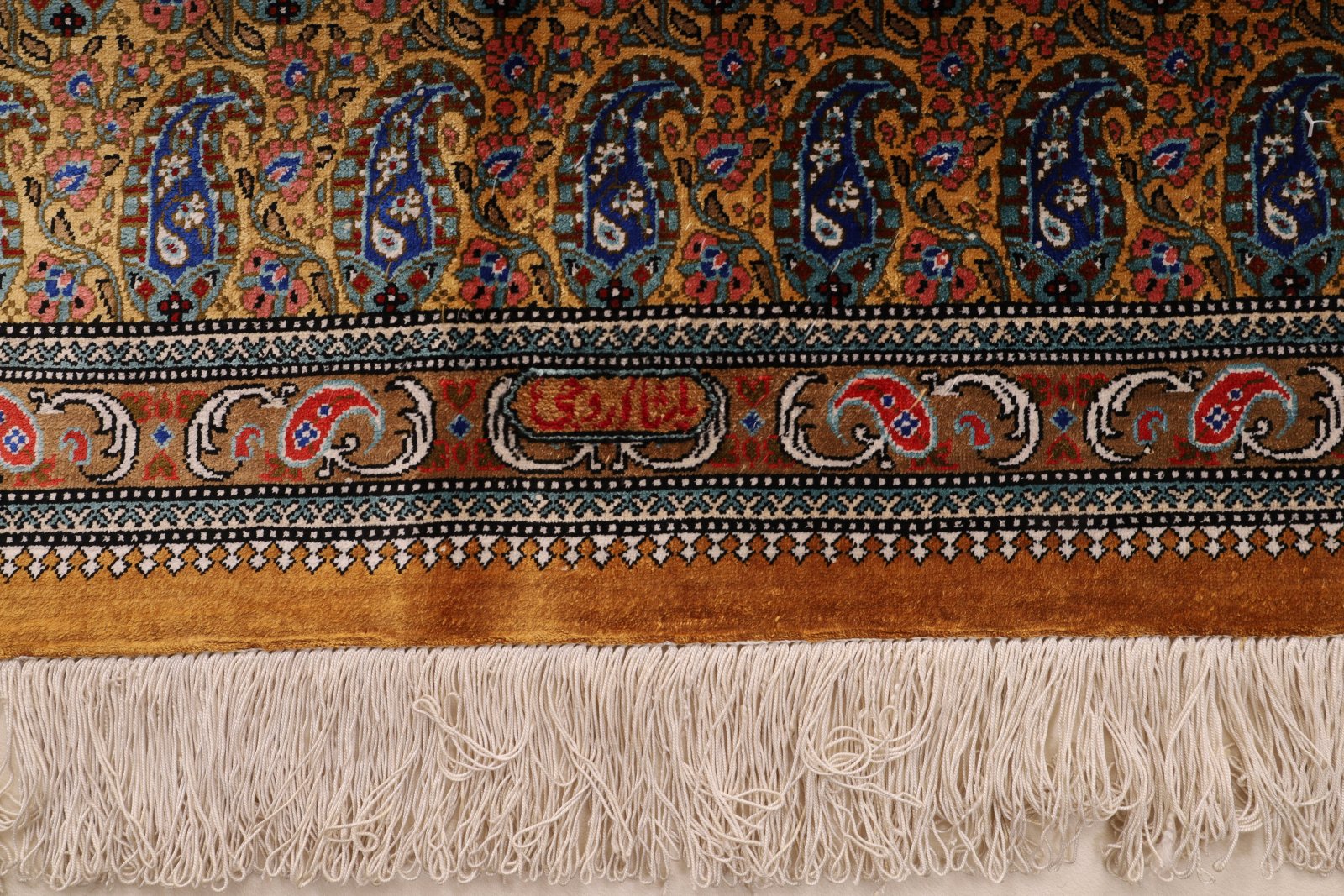 Ghom Perserteppich aus Iran, 117 × 80 cm