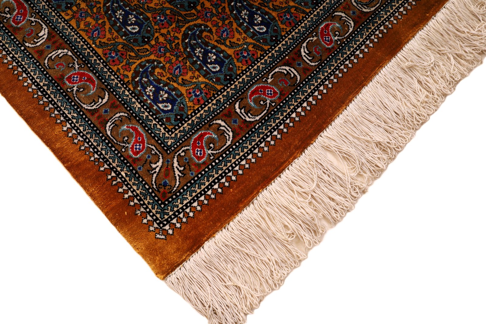 Ghom Perserteppich aus Iran, 117 × 80 cm