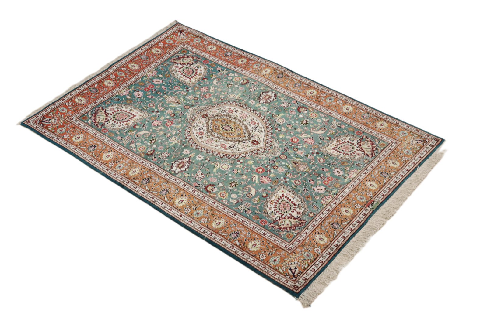 Handgeknüpfter Ghom Perserteppich 151 × 102 cm