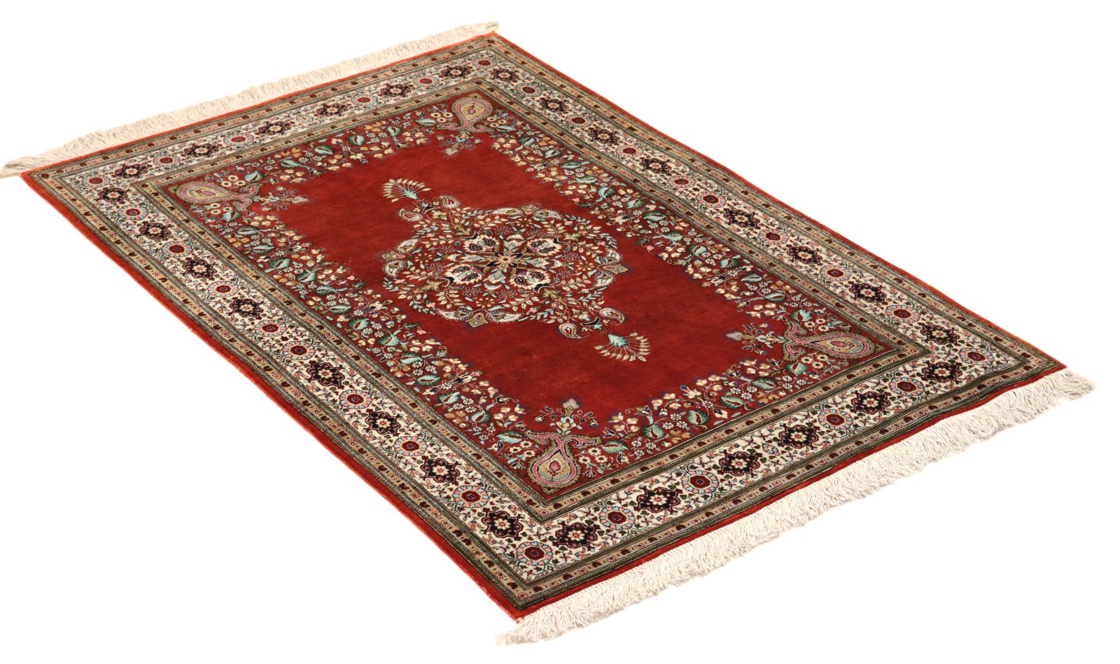 Handgeknüpfter Ghom Perserteppich 151 × 102 cm
