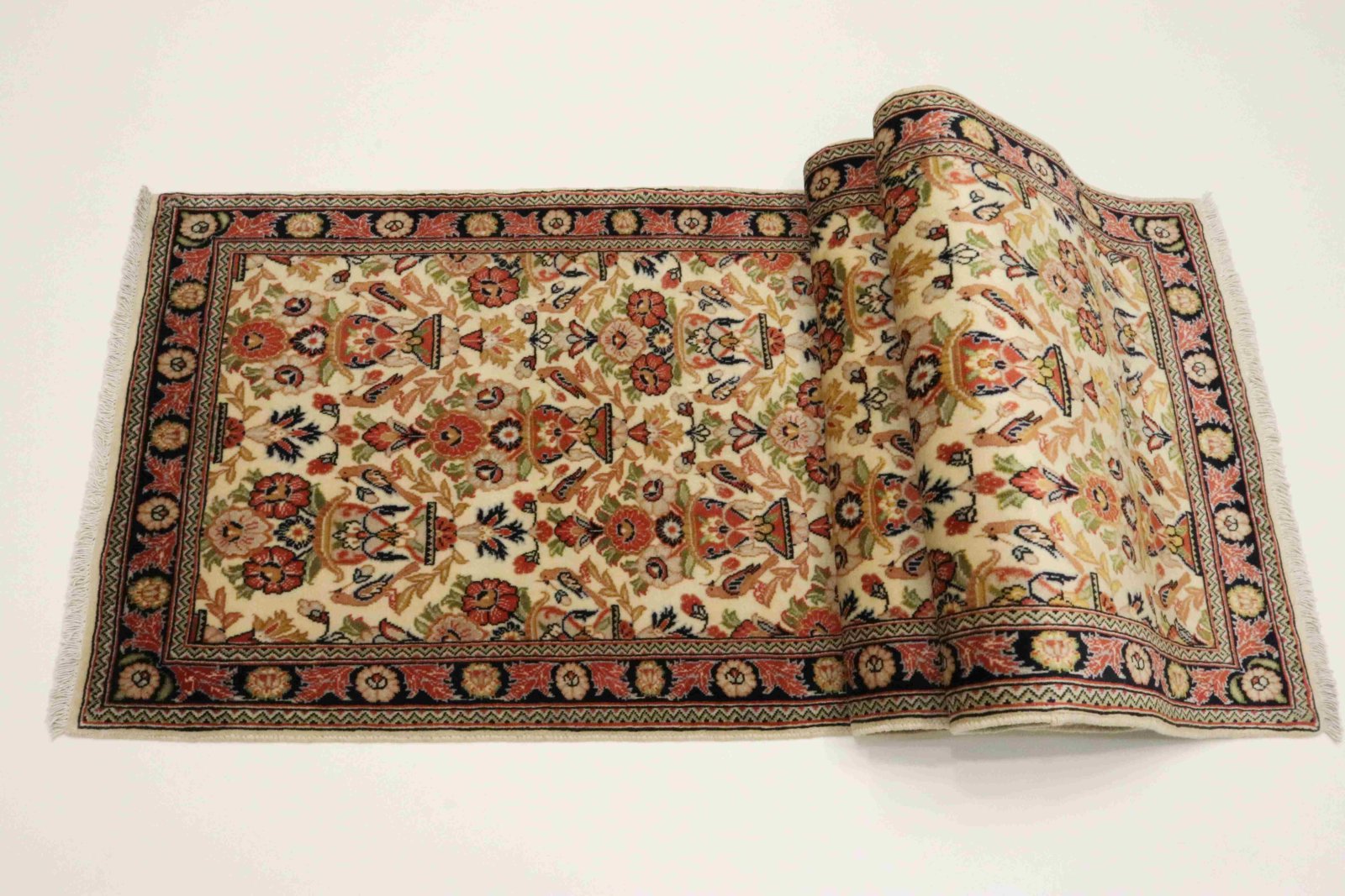 Ghom Perserteppich 305 × 80 cm aus Wolle, handgeknüpft