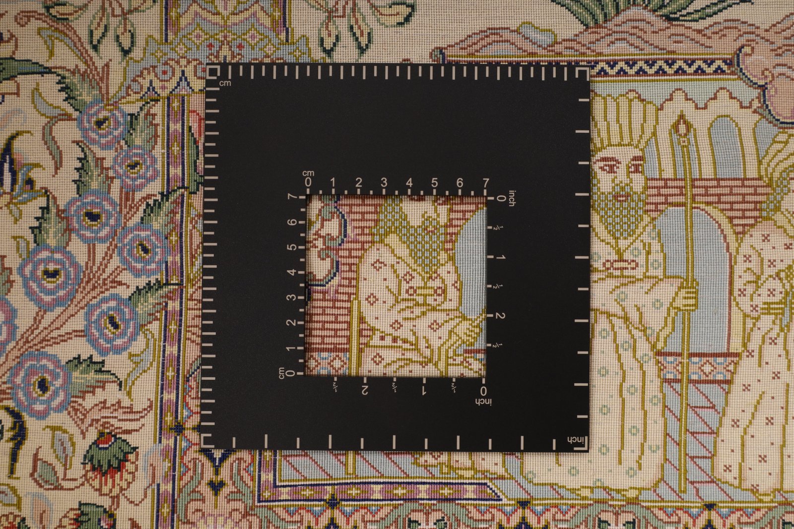 Ghom Perserteppich aus Iran, 157 × 101 cm