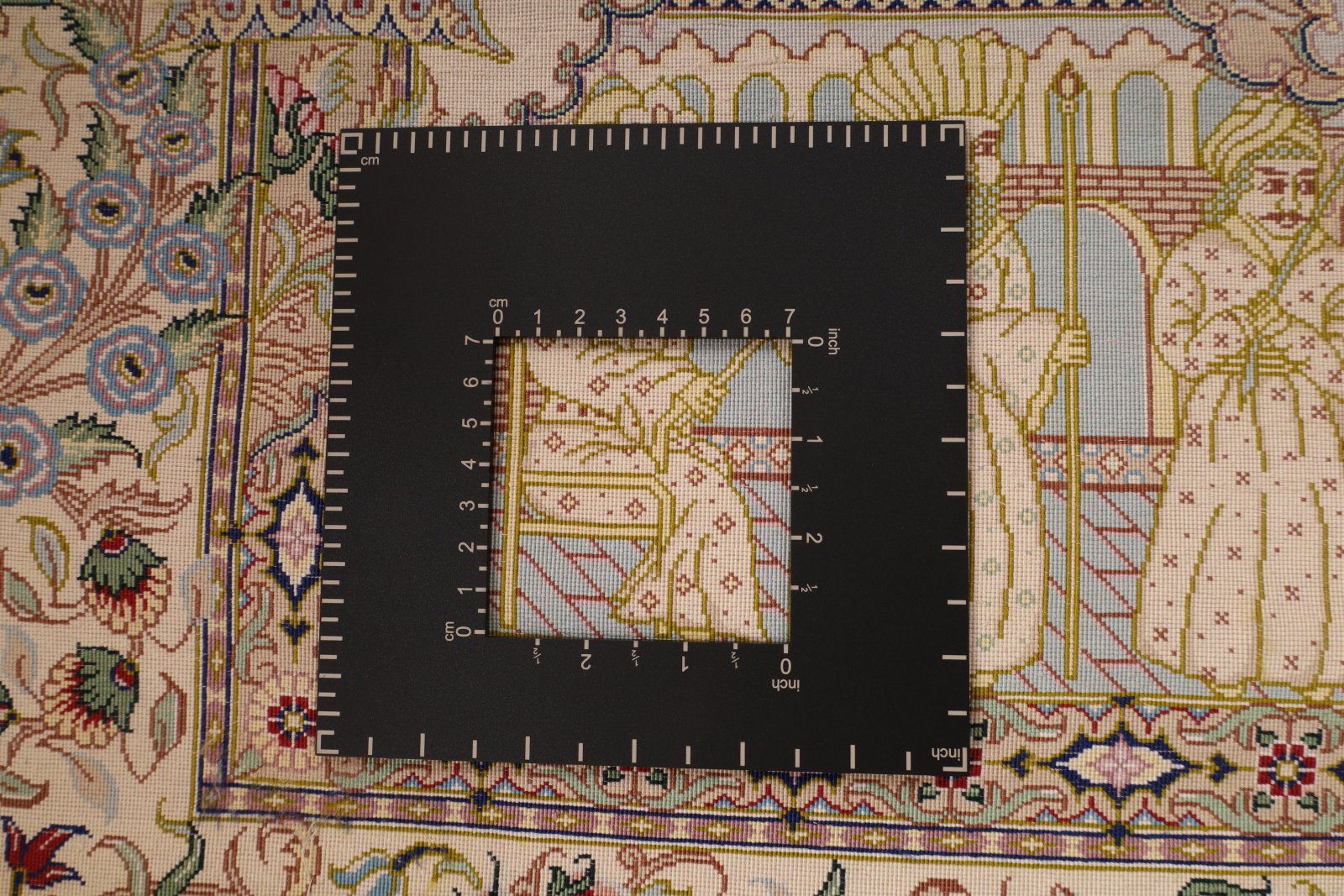 Ghom Perserteppich aus Iran, 157 × 101 cm