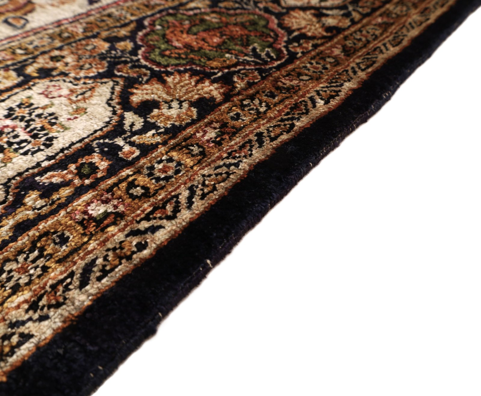 Ghom Perserteppich aus Iran, 160 × 106 cm