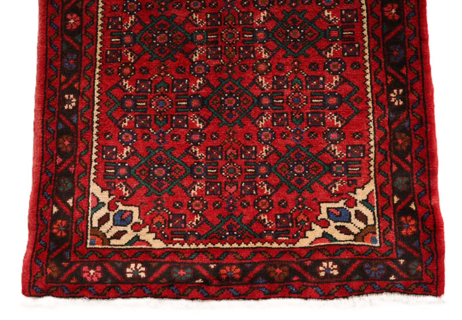 Handgeknüpfter Hamadan Perserteppich 287 × 87 cm