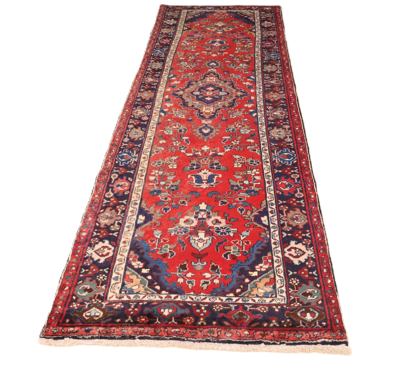 perserteppich-hamadan-310-x-96-cm-wolle-handgeknuepft-laeufer-14 Hamadan Perserteppich 310 × 96 cm aus Wolle, handgeknüpft
