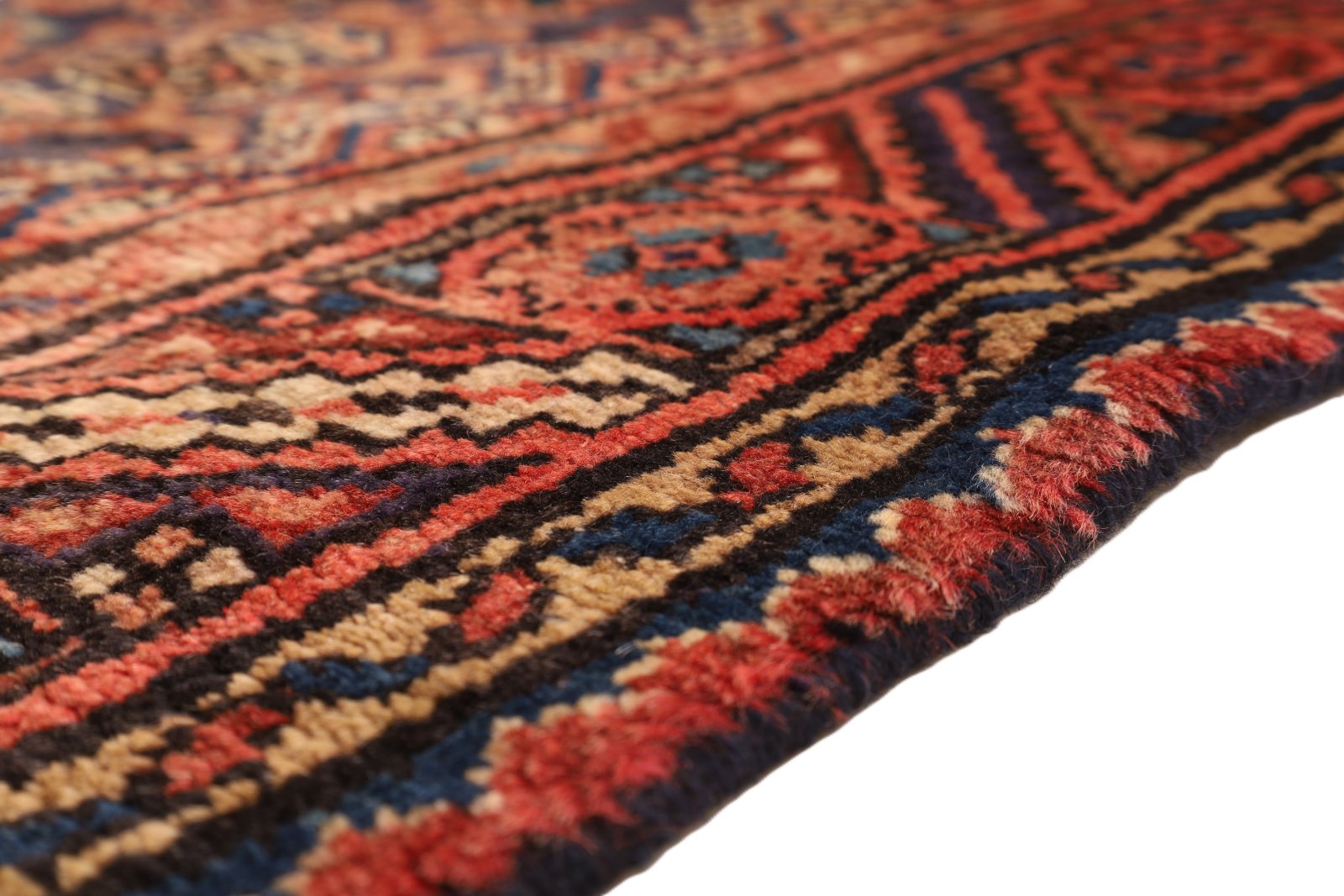 Handgeknüpfter Hamadan Perserteppich 325 × 113 cm