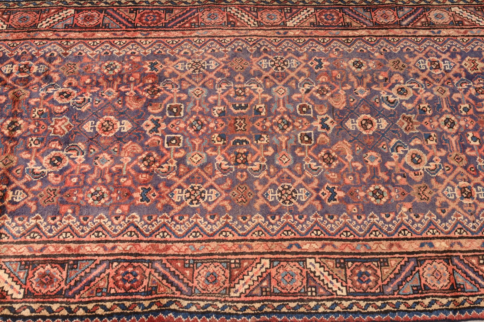 Handgeknüpfter Hamadan Perserteppich 325 × 113 cm