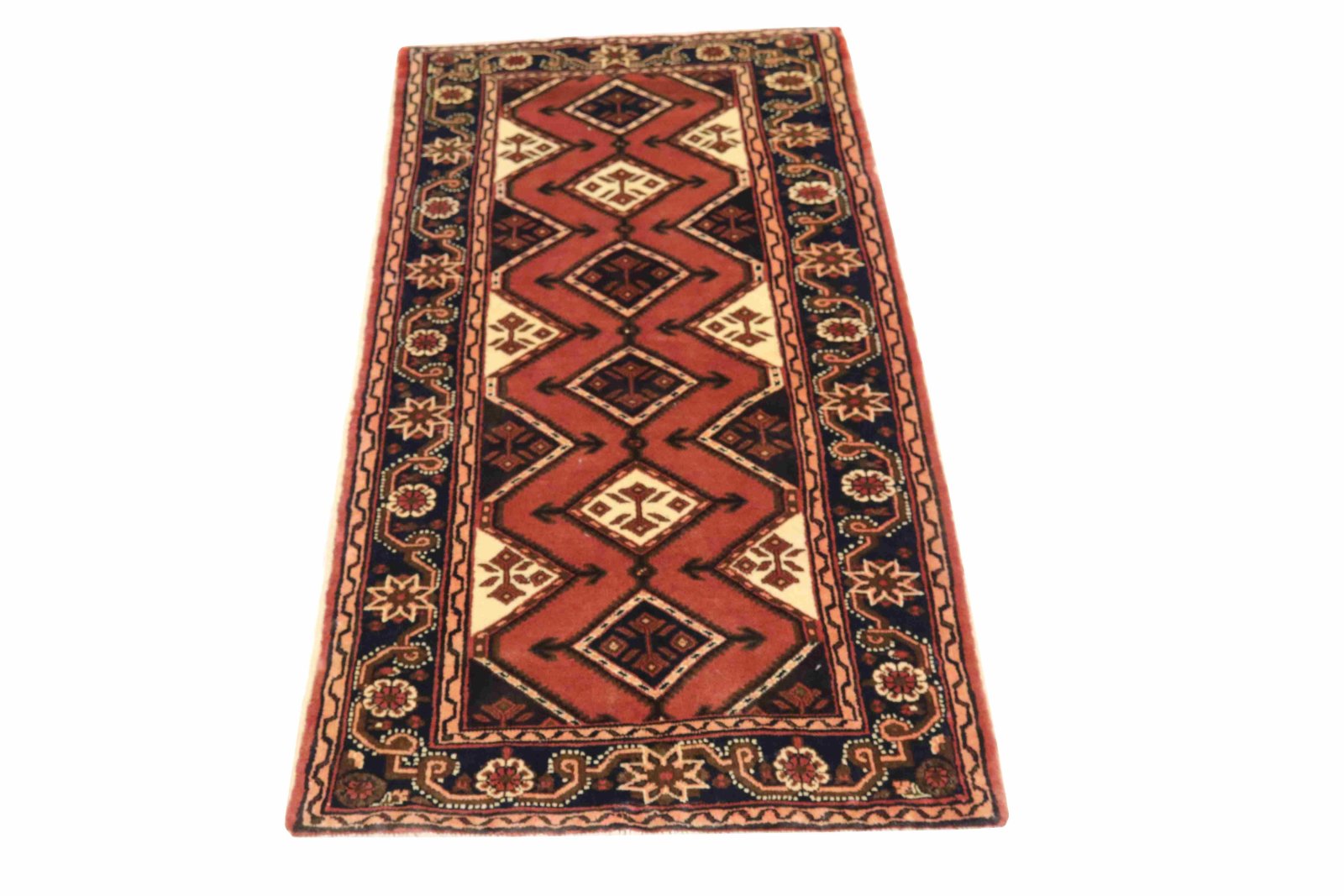 perserteppich-hamadan-192-x-92-cm-wolle-handgeknuepft-laeufer-3 Handgeknüpfter Hamadan Perserteppich 192 × 92 cm