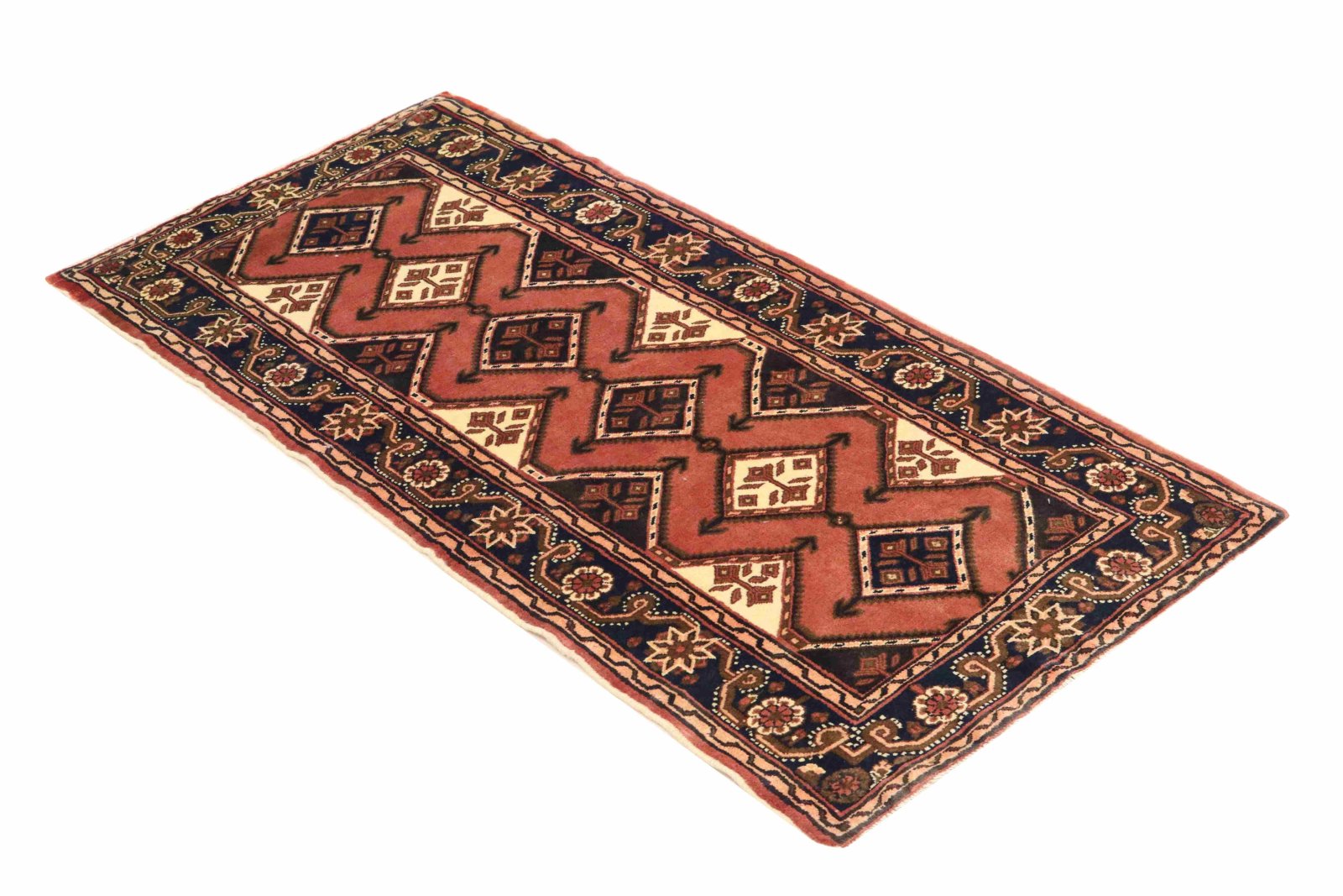 perserteppich-hamadan-192-x-92-cm-wolle-handgeknuepft-laeufer-4 Handgeknüpfter Hamadan Perserteppich 192 × 92 cm
