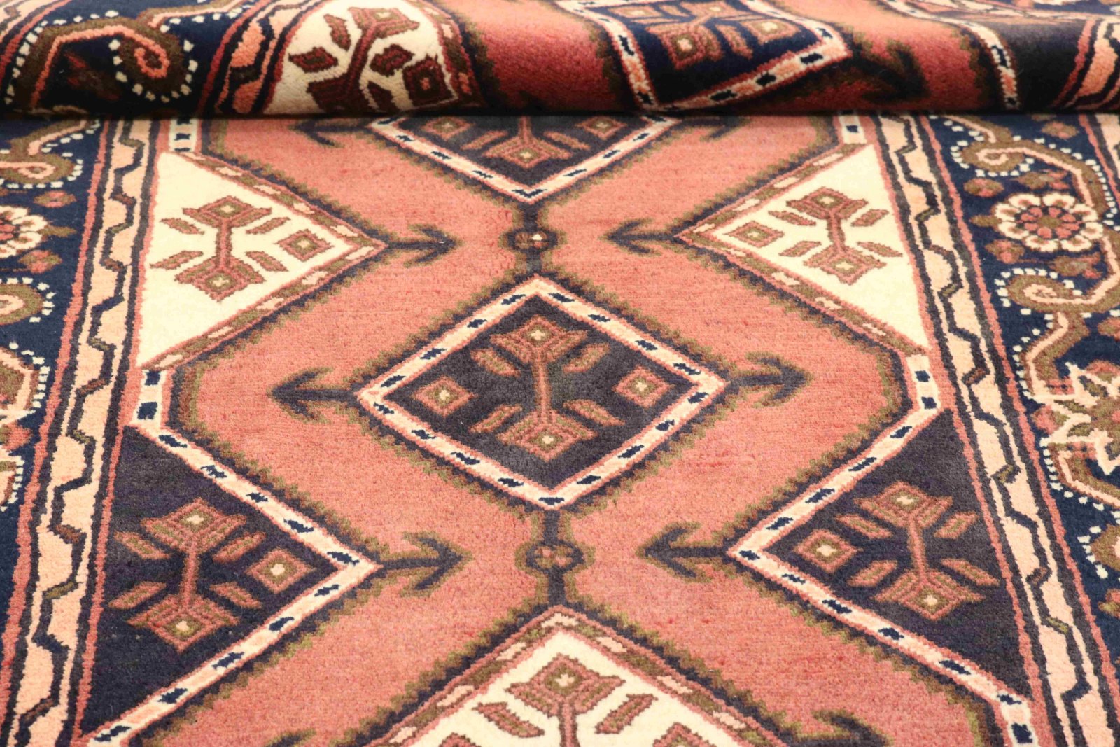 perserteppich-hamadan-192-x-92-cm-wolle-handgeknuepft-laeufer-5 Handgeknüpfter Hamadan Perserteppich 192 × 92 cm