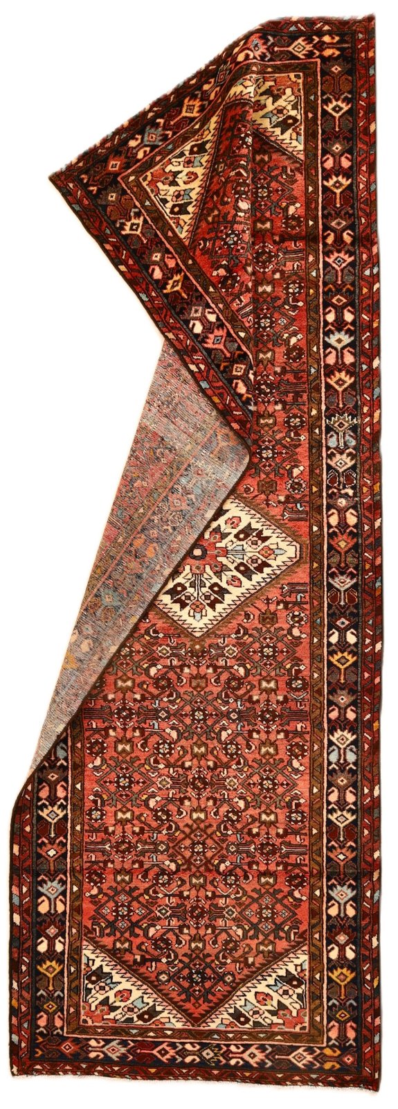 Hamadan Perserteppich 320 × 111 cm aus Wolle, handgeknüpft