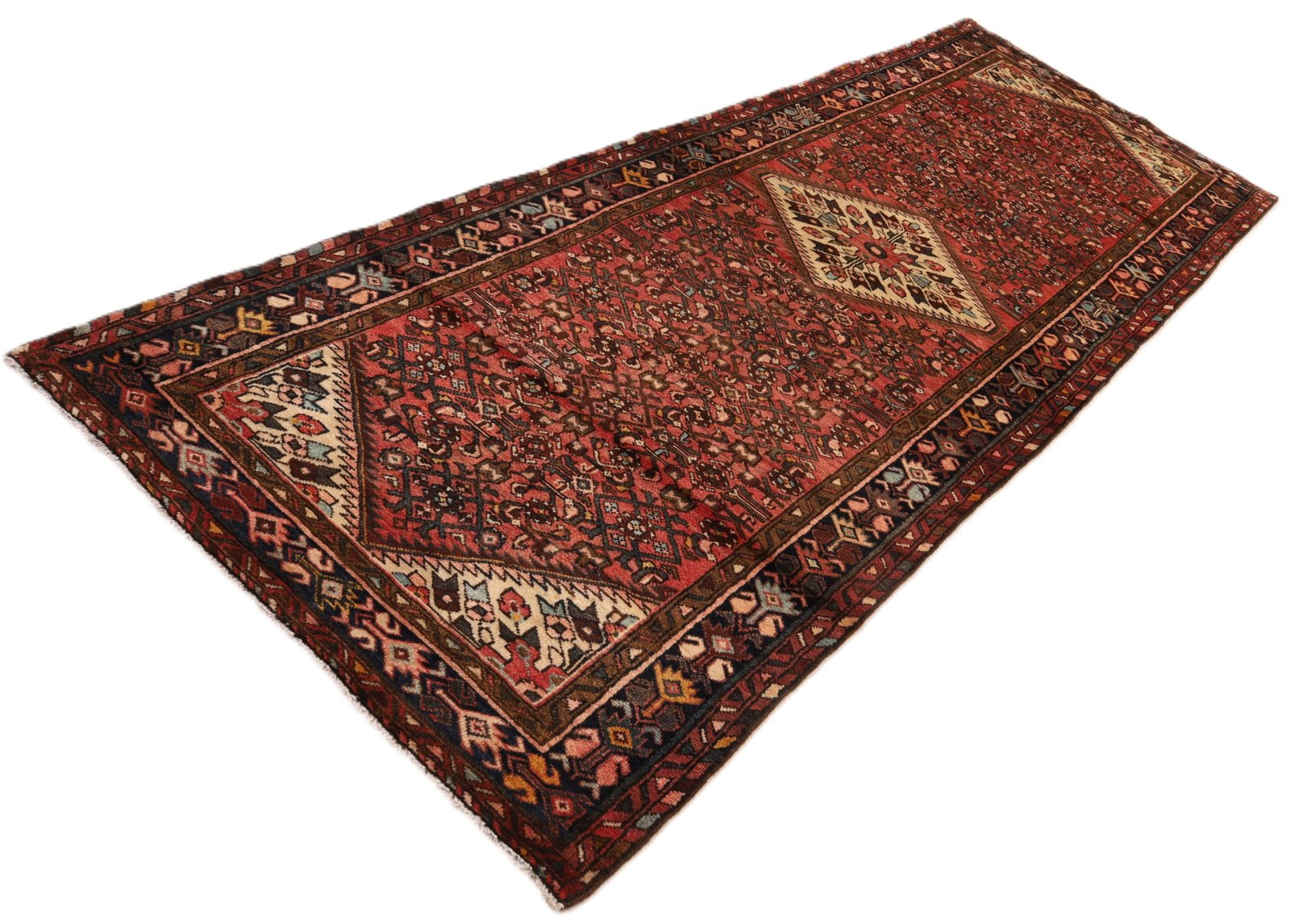 Hamadan Perserteppich 320 × 111 cm aus Wolle, handgeknüpft