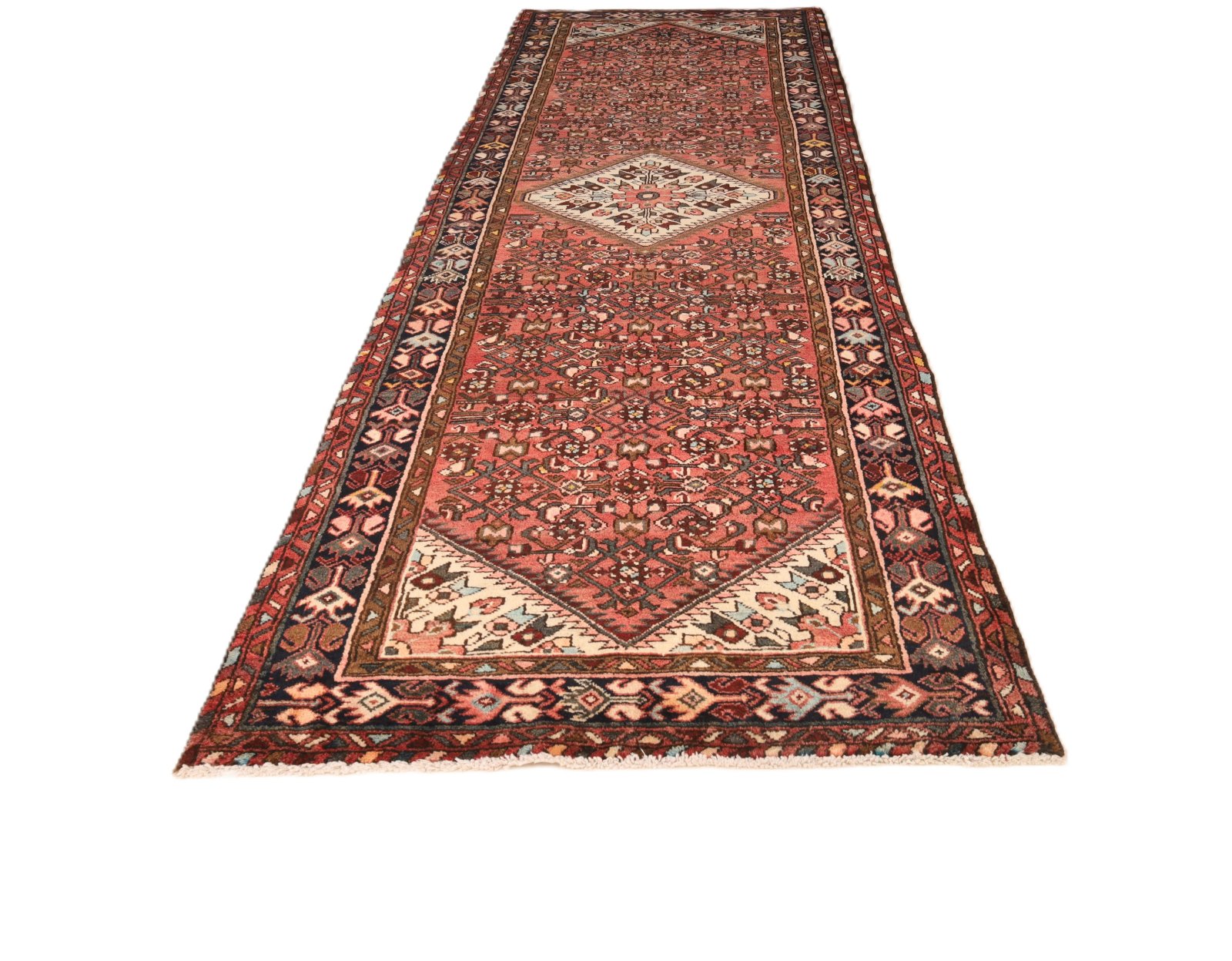 Hamadan Perserteppich 320 × 111 cm aus Wolle, handgeknüpft