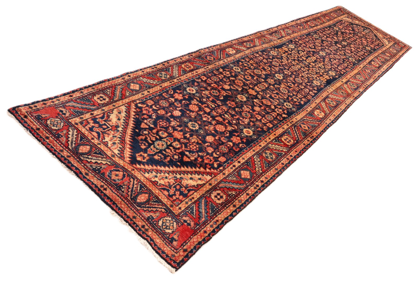 Hamadan Perserteppich aus Iran, 407 × 106 cm