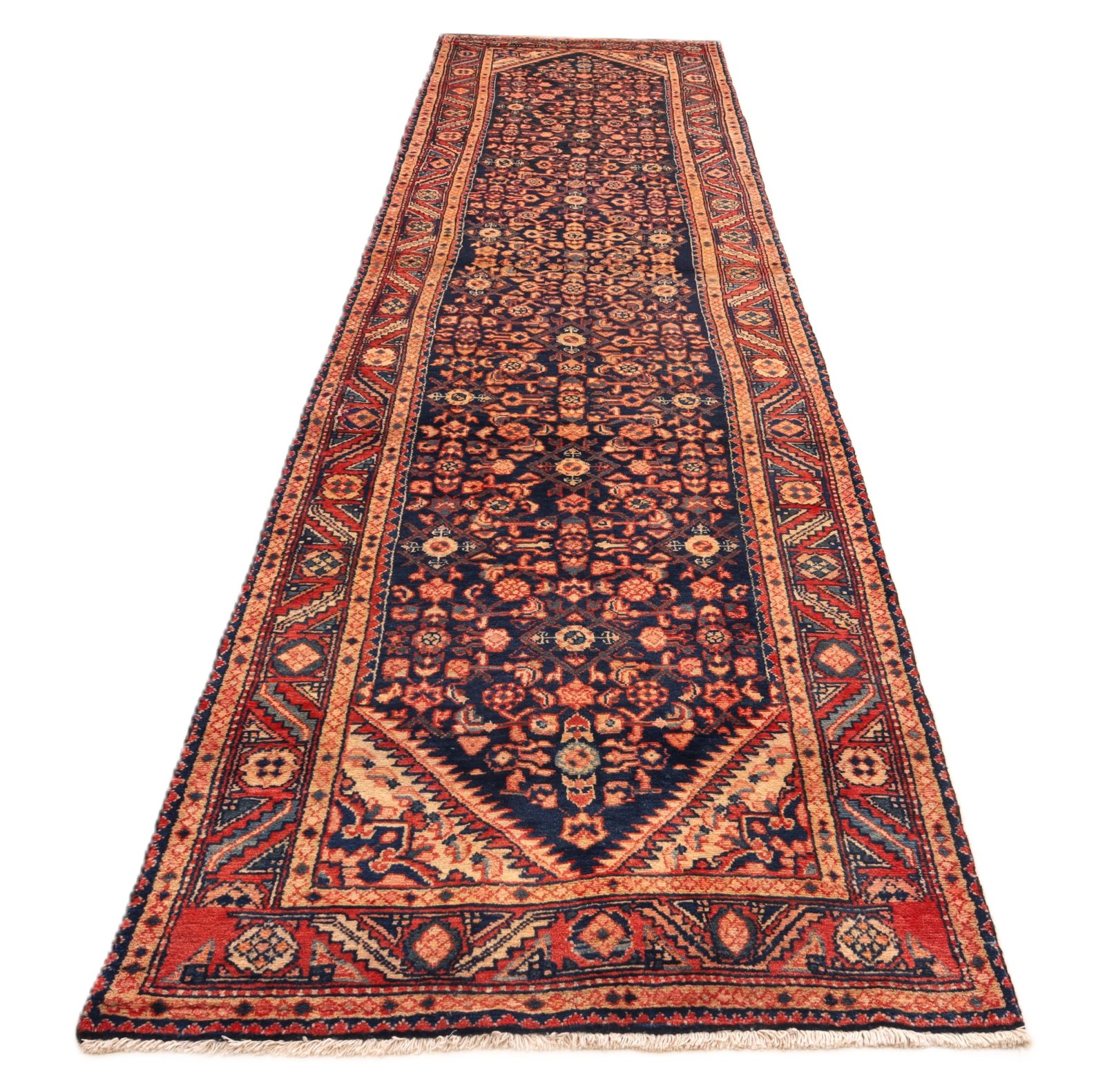 Hamadan Perserteppich aus Iran, 407 × 106 cm