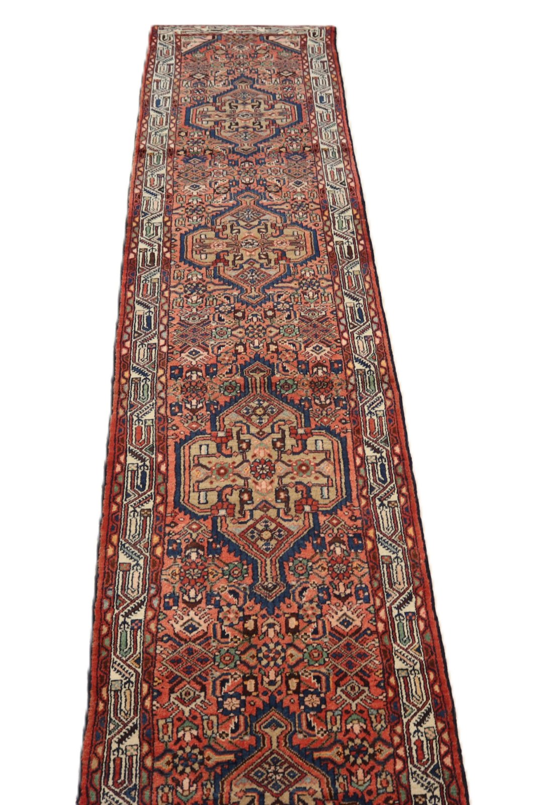 Hamadan Perserteppich 520 × 83 cm aus Wolle, handgeknüpft