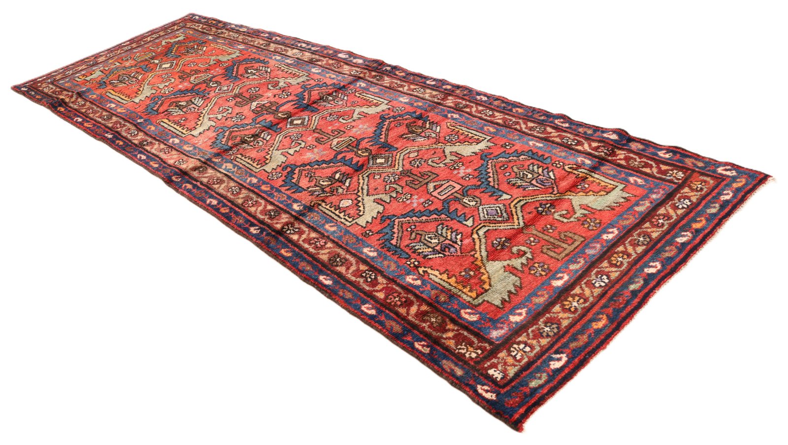 Hamadan Perserteppich aus Iran, 298 × 106 cm