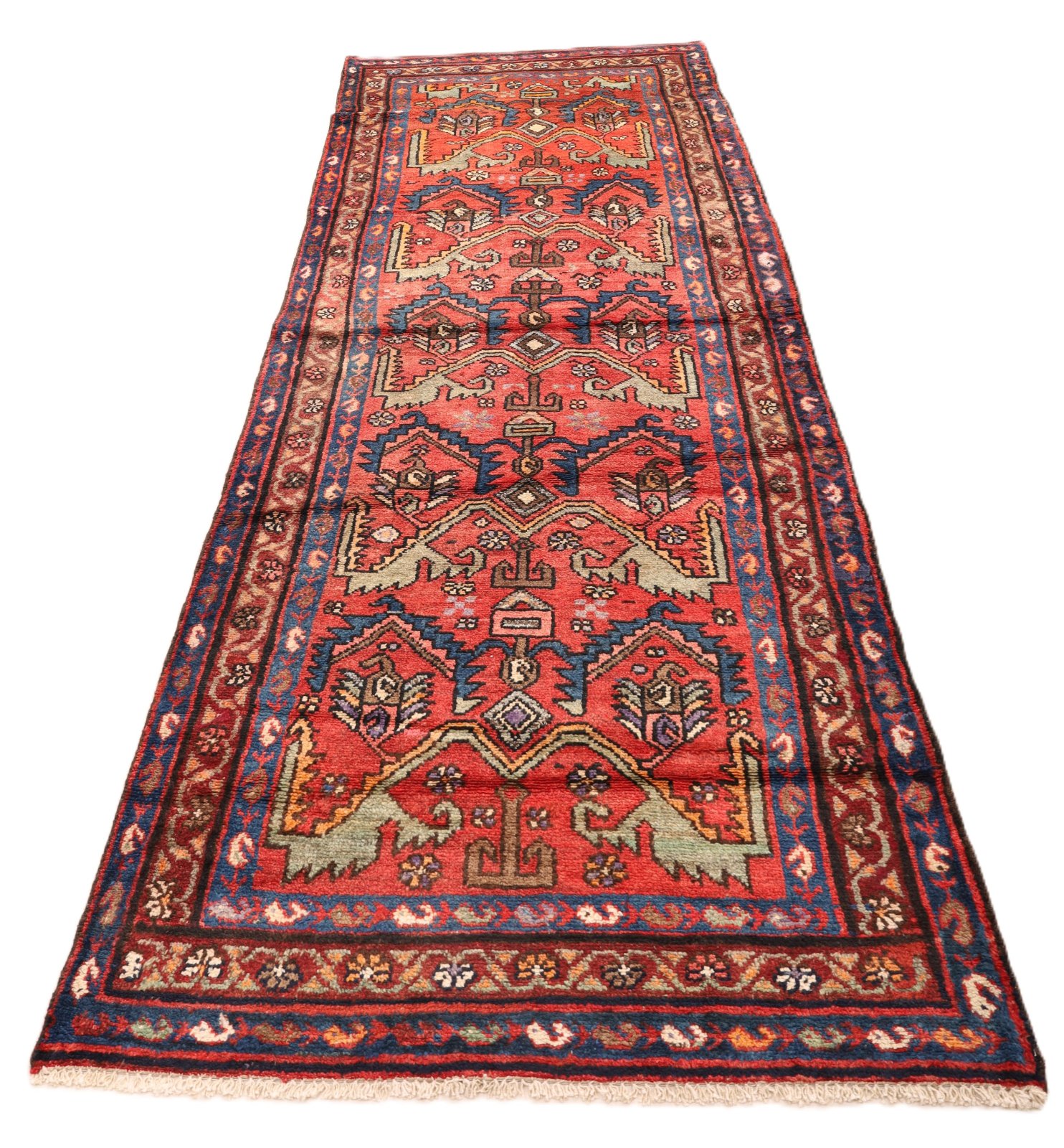 Hamadan Perserteppich aus Iran, 298 × 106 cm