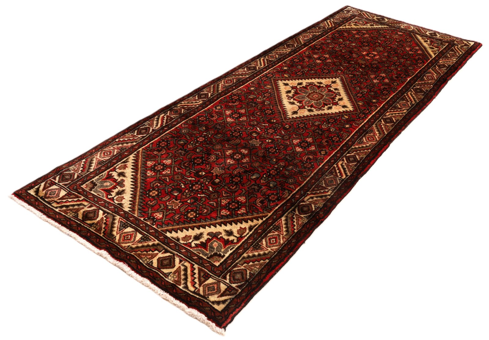 Handgeknüpfter Perserteppich 327 × 113 cm
