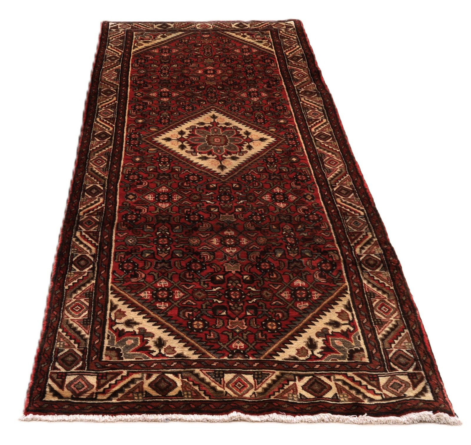 Handgeknüpfter Perserteppich 327 × 113 cm