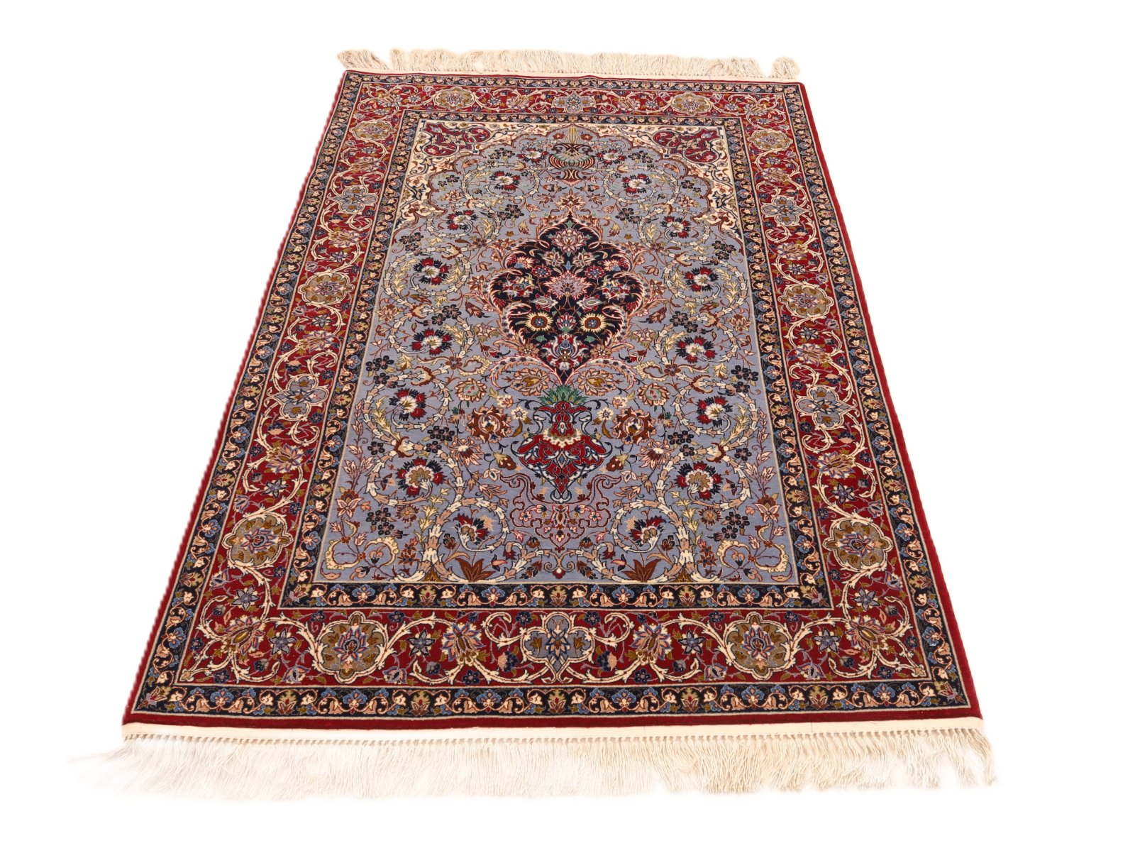 Isfahan Perserteppich aus Iran, 170 × 109 cm