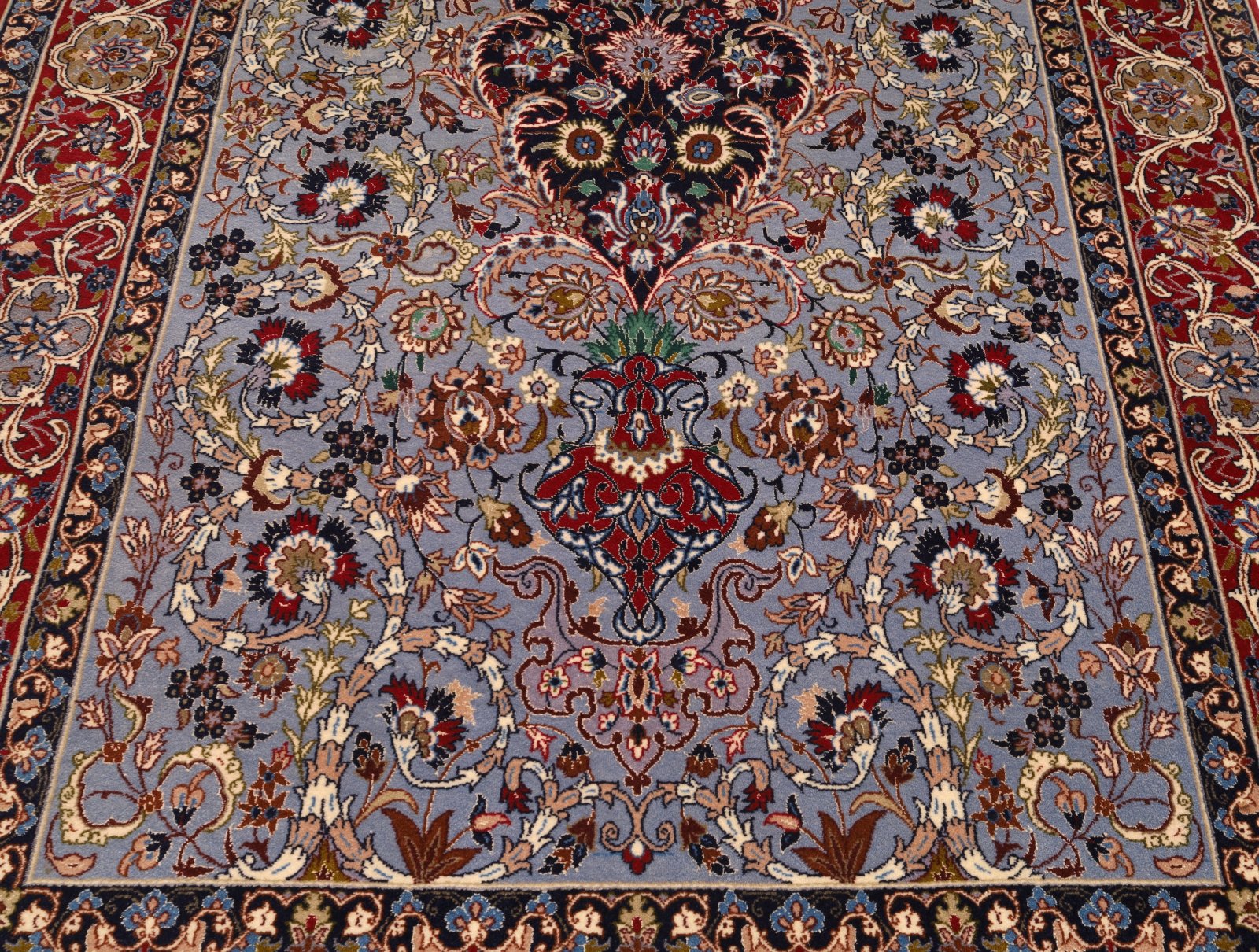 Isfahan Perserteppich aus Iran, 170 × 109 cm