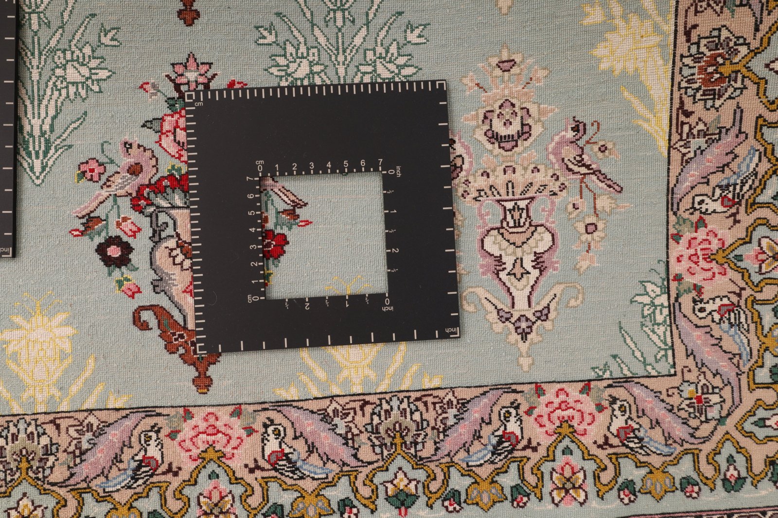 perserteppich-isfahan-224-x-78-cm-wolle-seide-handgeknuepft-laeufer-9 Handgeknüpfter Isfahan Perserteppich, 224 × 78 cm, Wolle & Seide