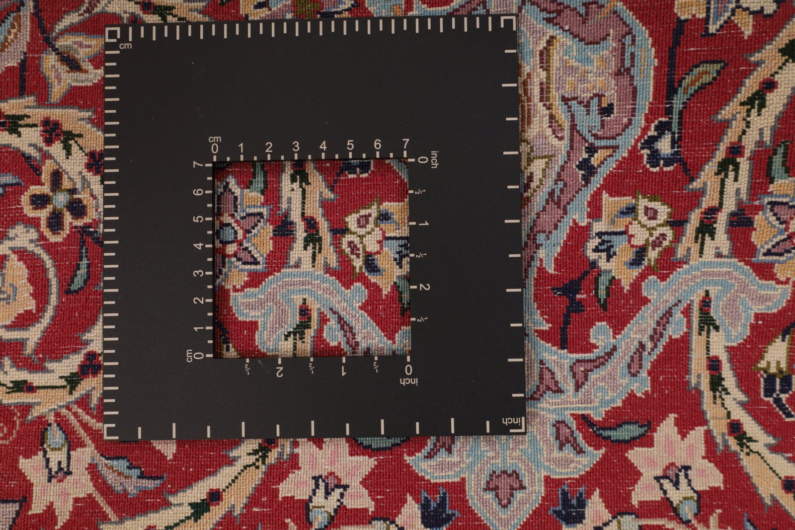 Handgeknüpfter Isfahan Perserteppich, 175 × 102 cm, Wolle & Seide