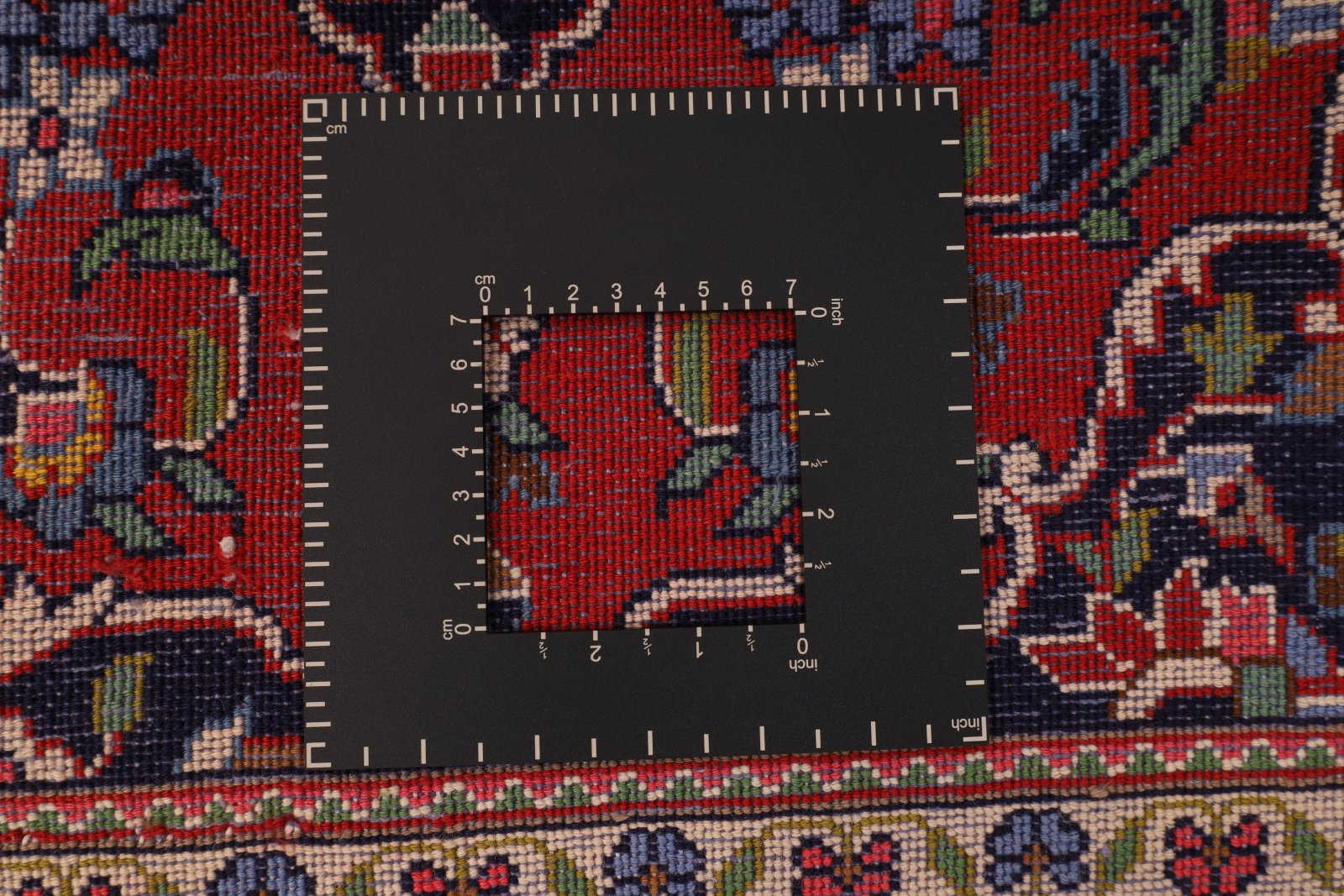 Handgeknüpfter Kashan Perserteppich, 164 × 106 cm, Wolle
