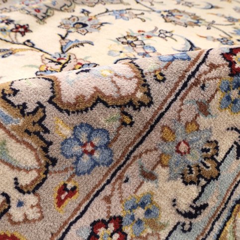 Handgeknüpfter Kashan Perserteppich, 350 × 240 cm, Wolle