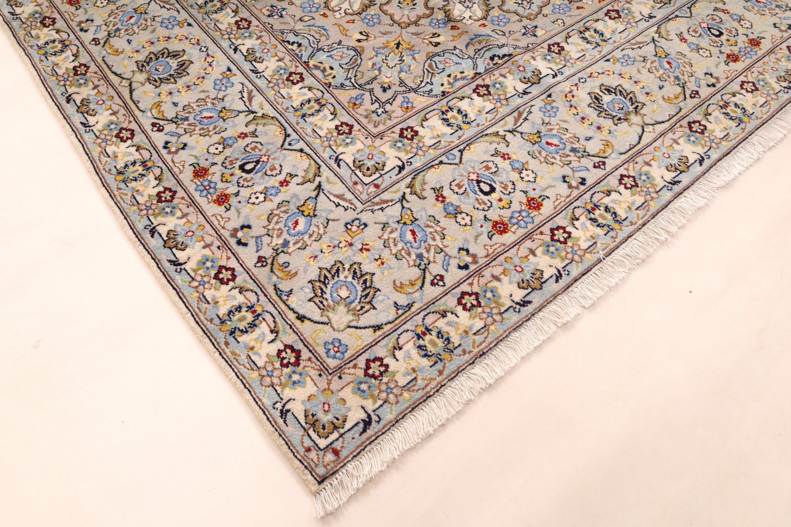 Handgeknüpfter Kashan Perserteppich, 350 × 240 cm, Wolle